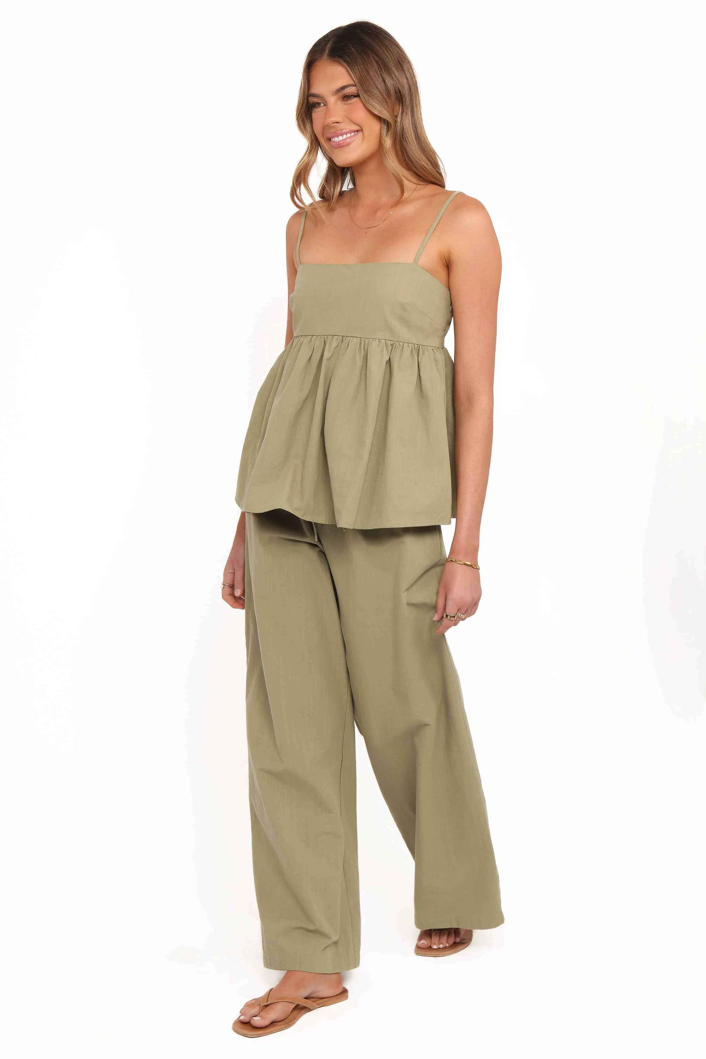 Jessica Pant Set - Olive - Image 3