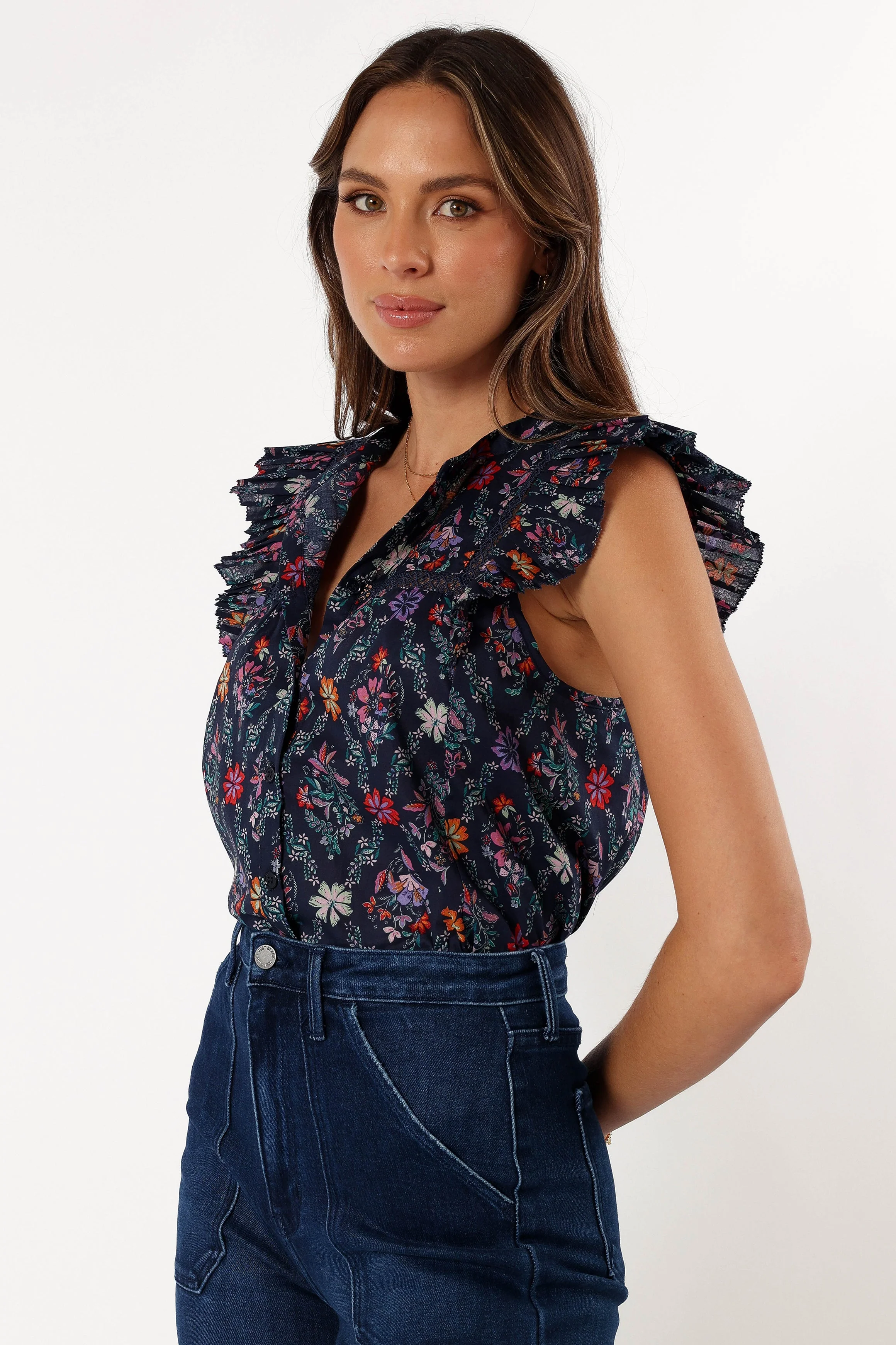 Joelle Top - Navy - Image 3