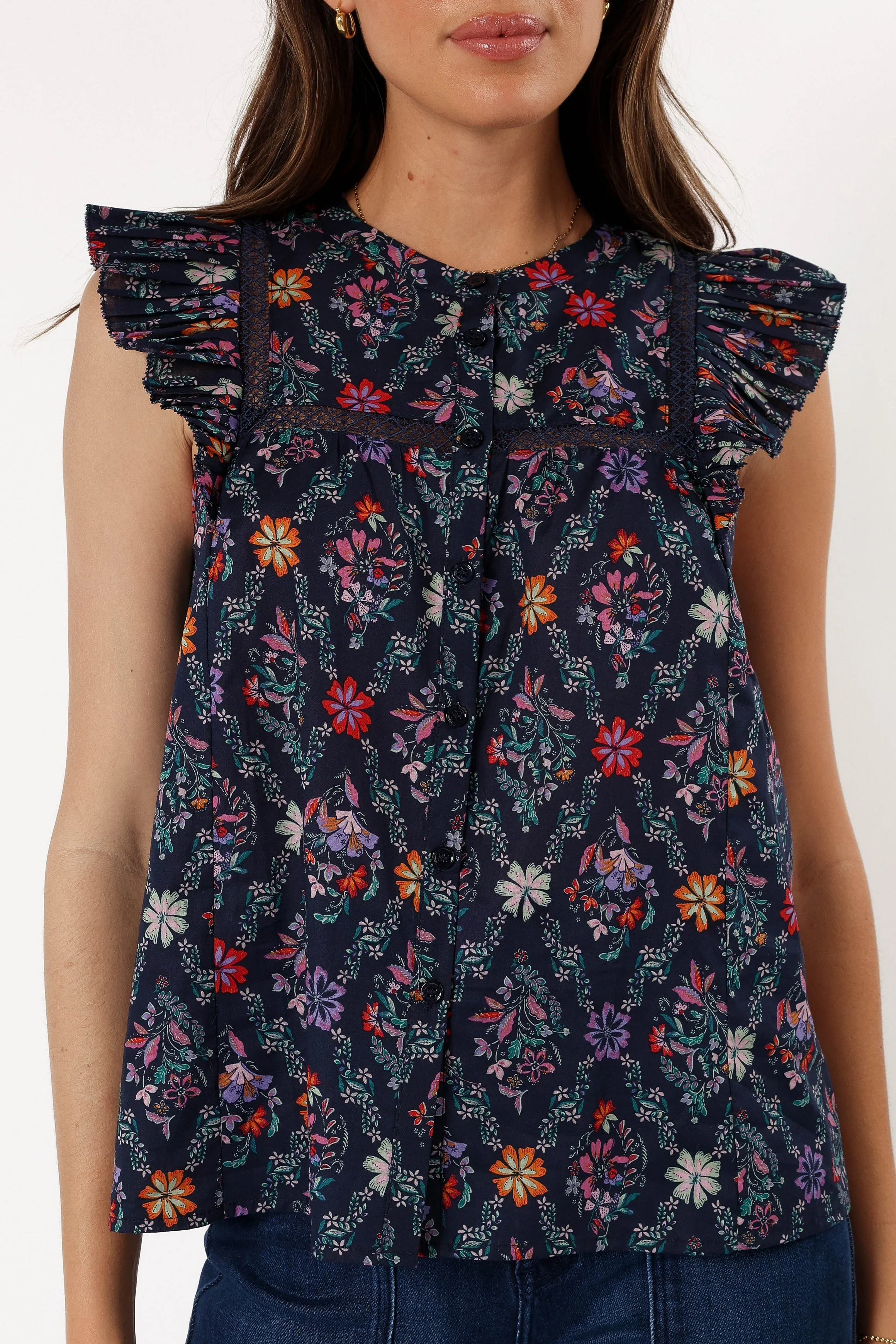 Joelle Top - Navy - Image 6