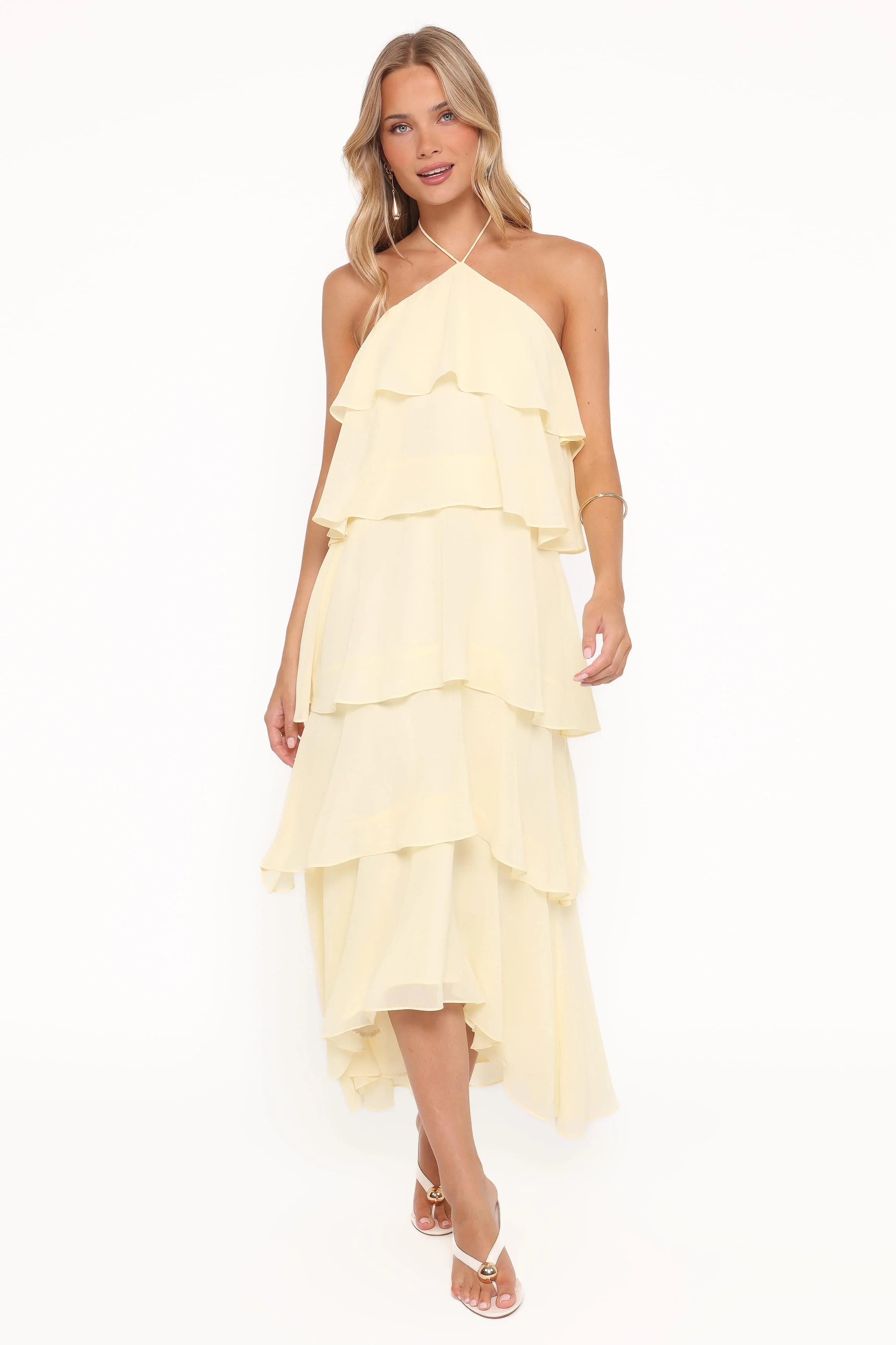 Jonia Halterneck Maxi Dress - Butter Yellow - Image 5