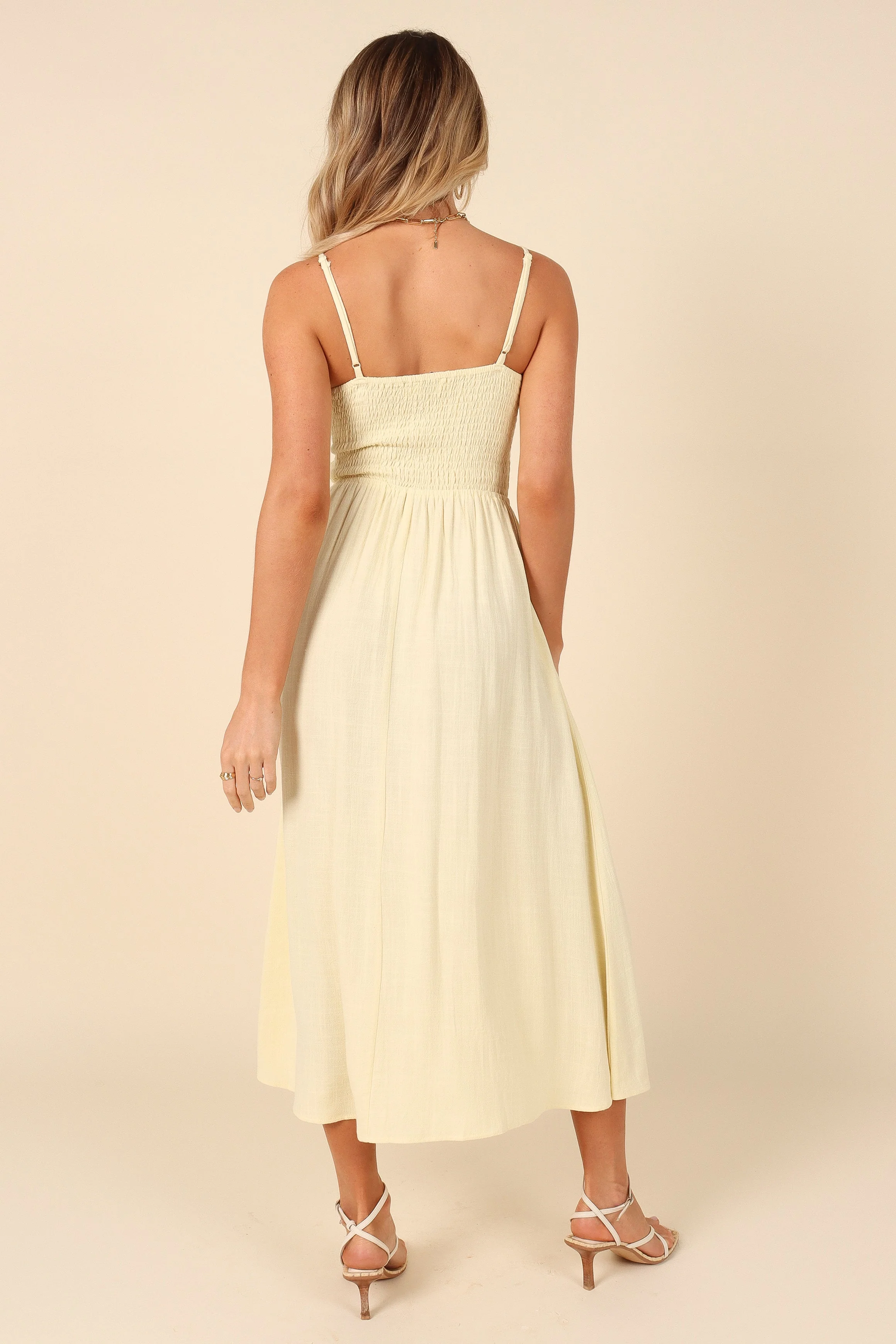 Joslyn Midi Dress - Yellow - Image 4