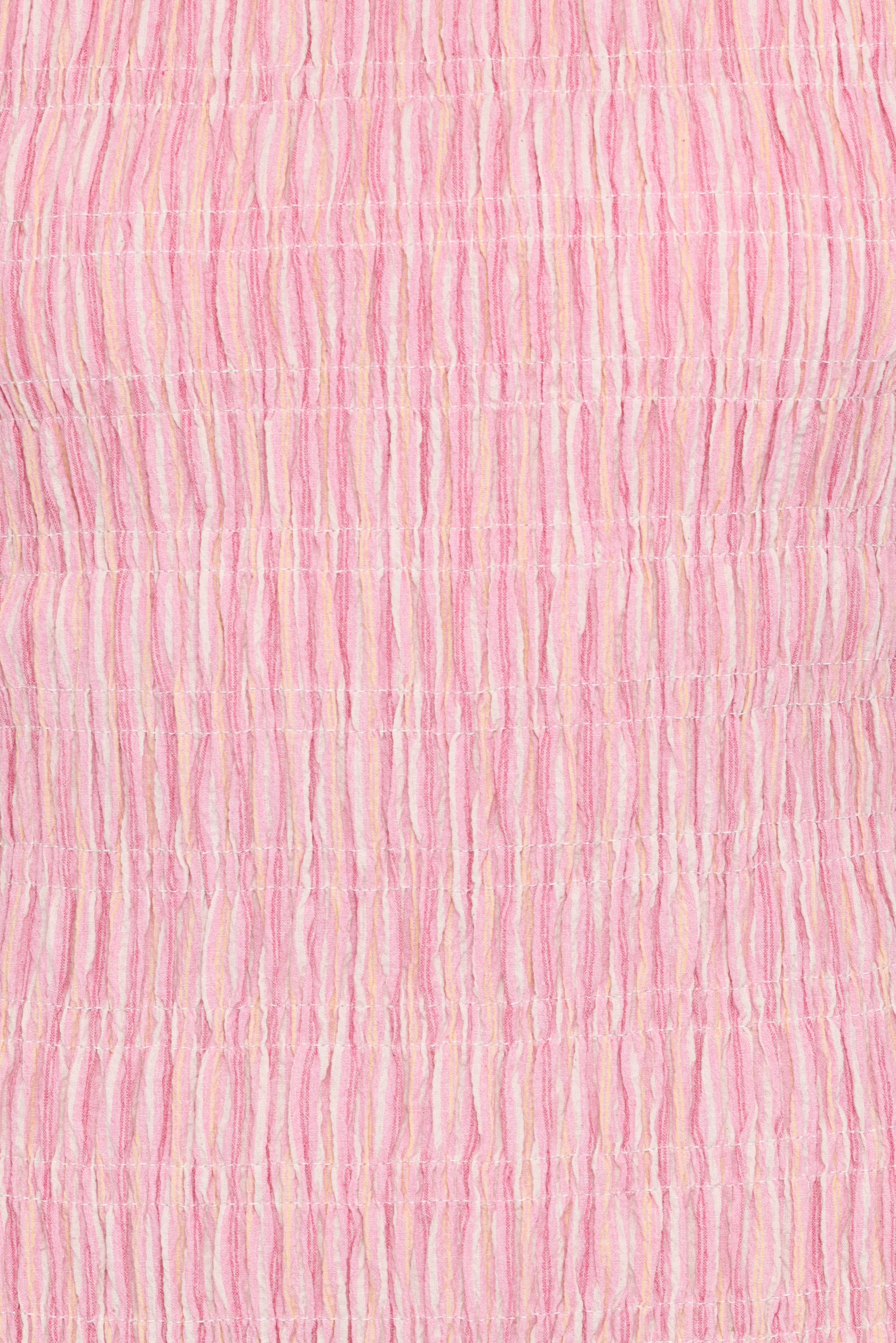 Kaelyn Gather Mini Dress - Pink Stripe - Image 7