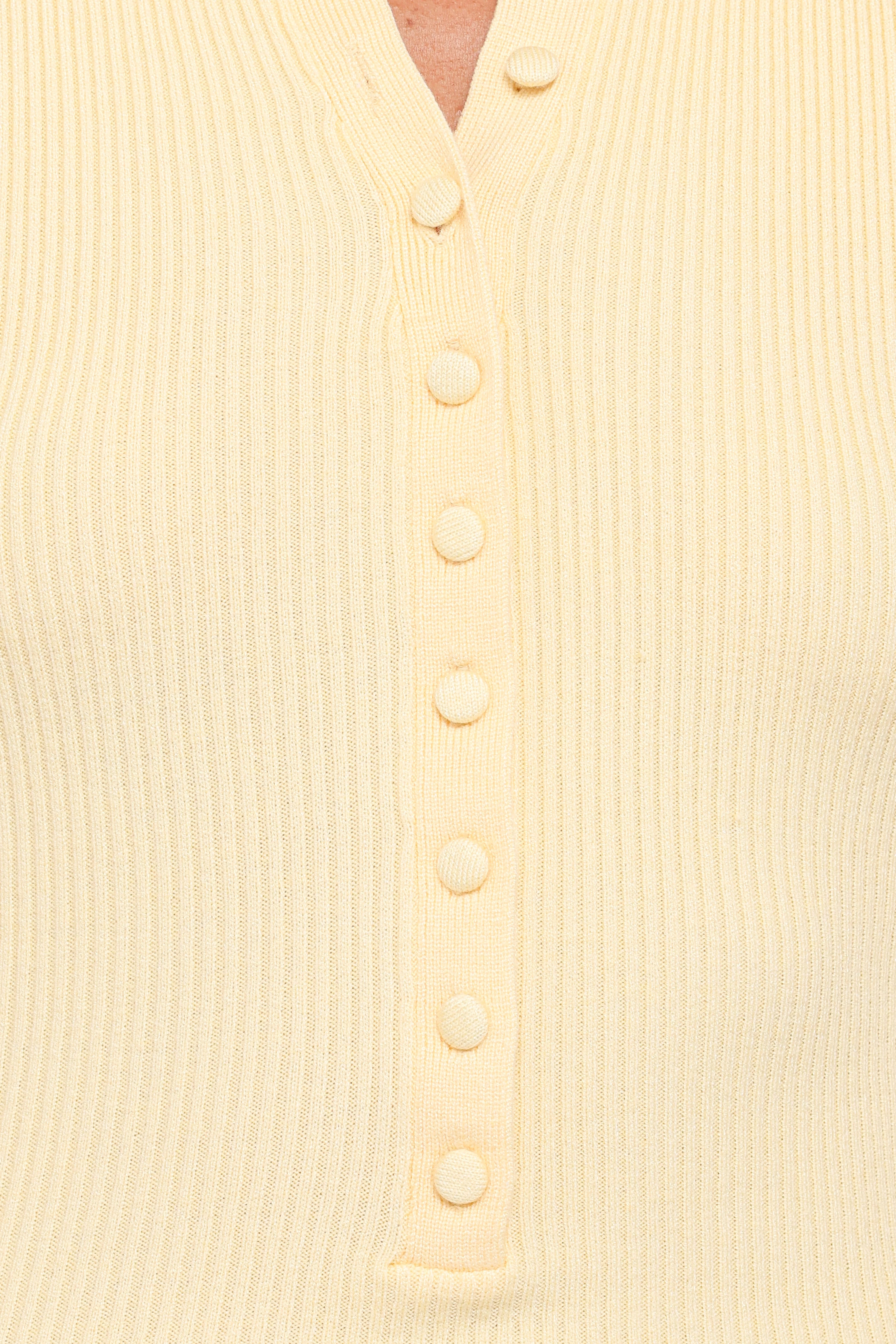 Kaitlin Henley Top - Butter Yellow - Image 6