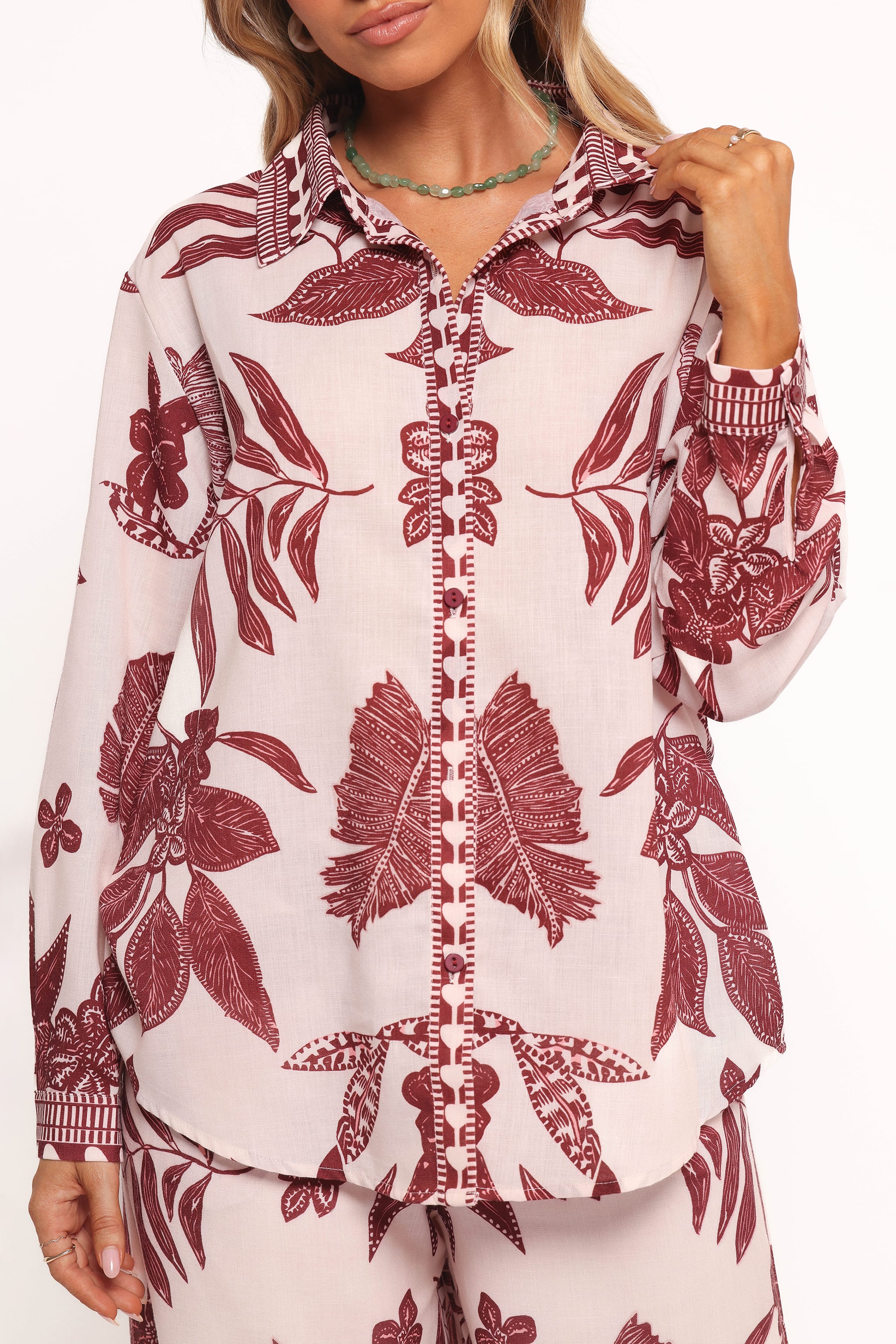 Karva Top - Leaf Print - Image 2