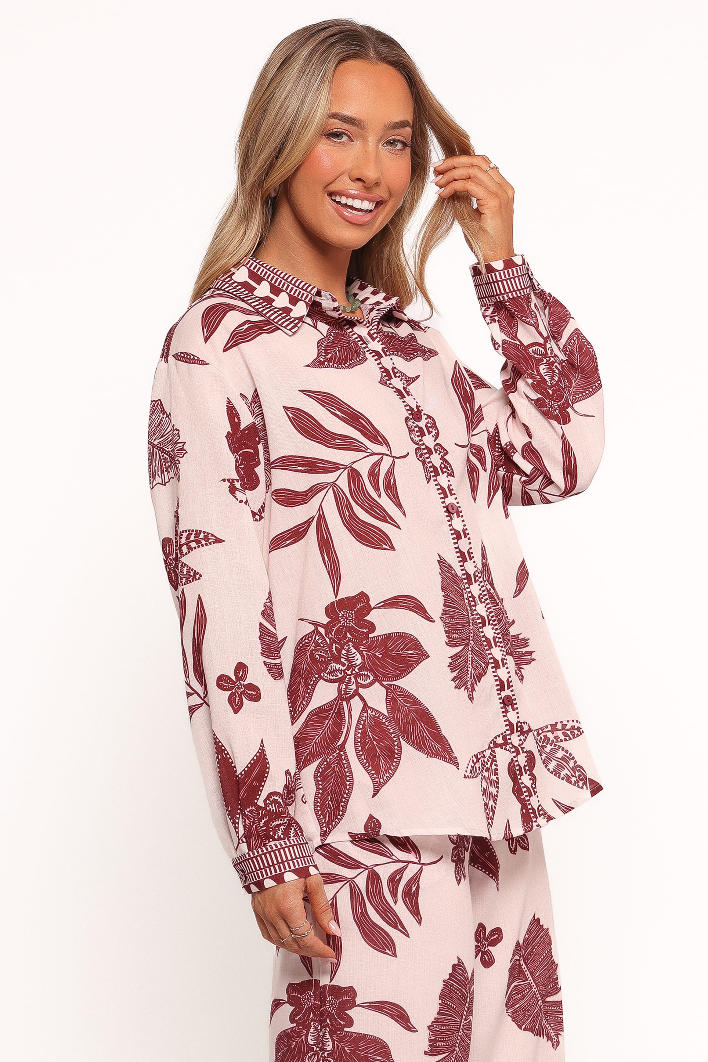 Karva Top - Leaf Print - Image 3