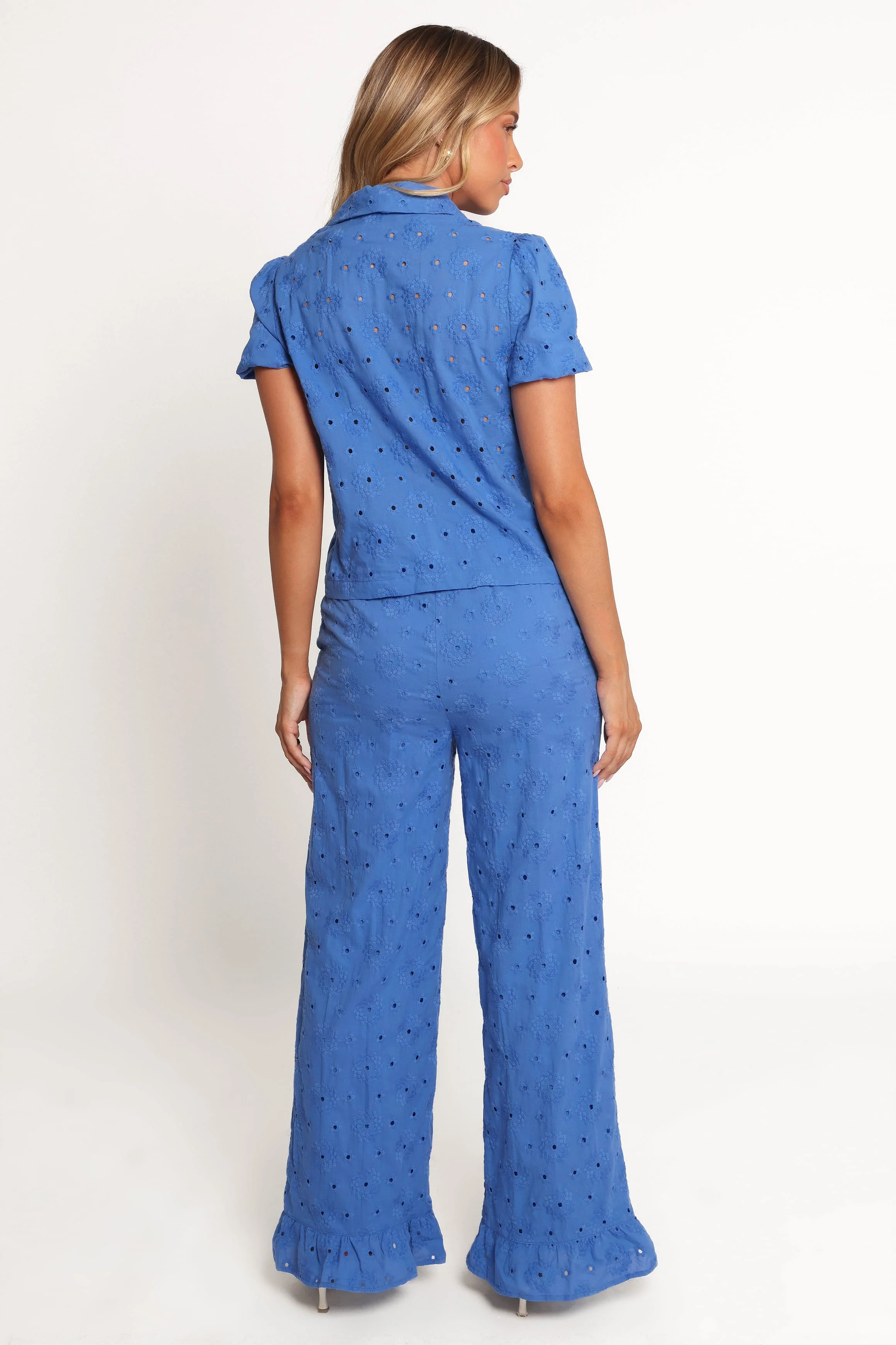 Katya Embroidered Pants - Cobalt - Image 5
