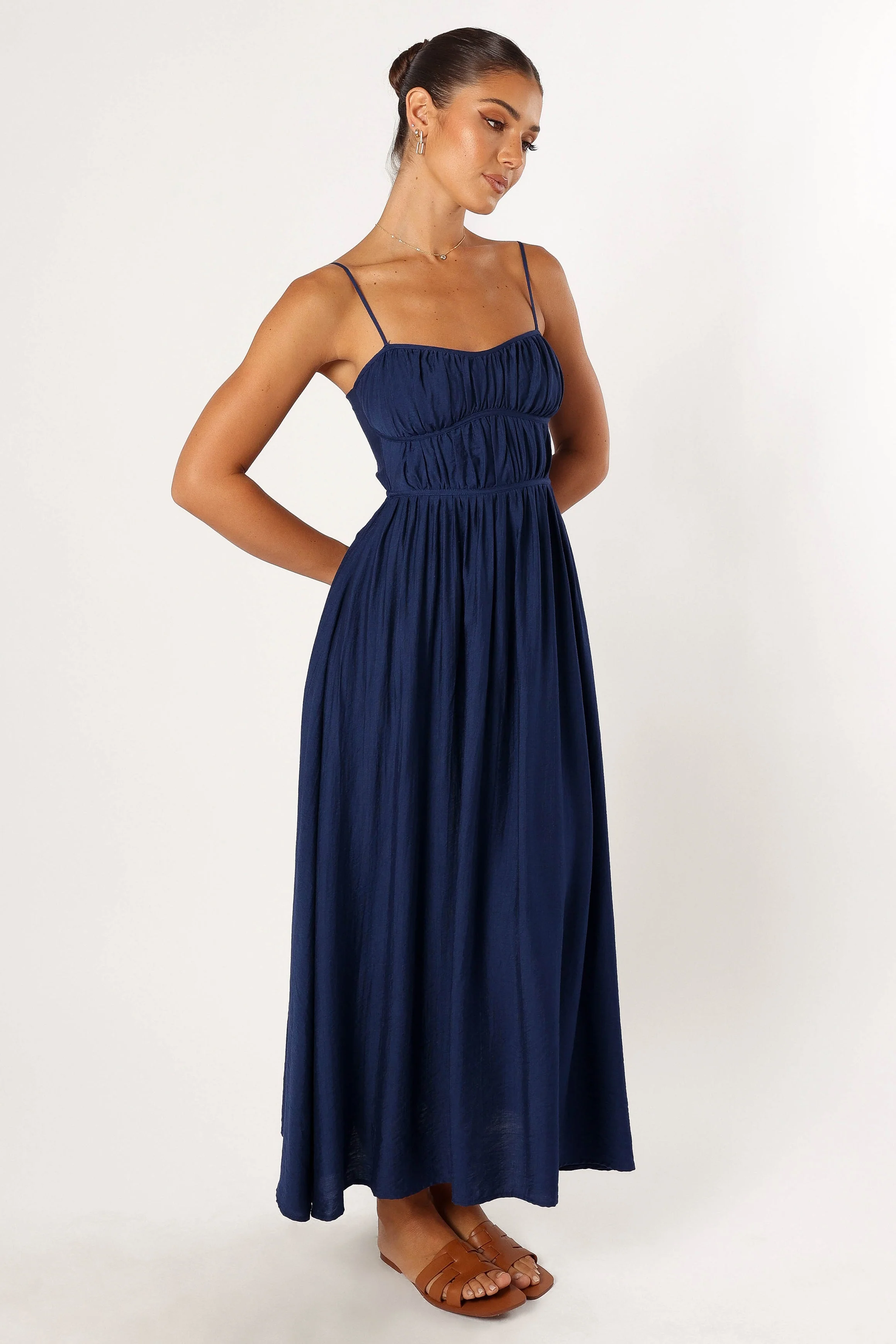 Kelani Luxi Midi Dress - Navy - Image 4