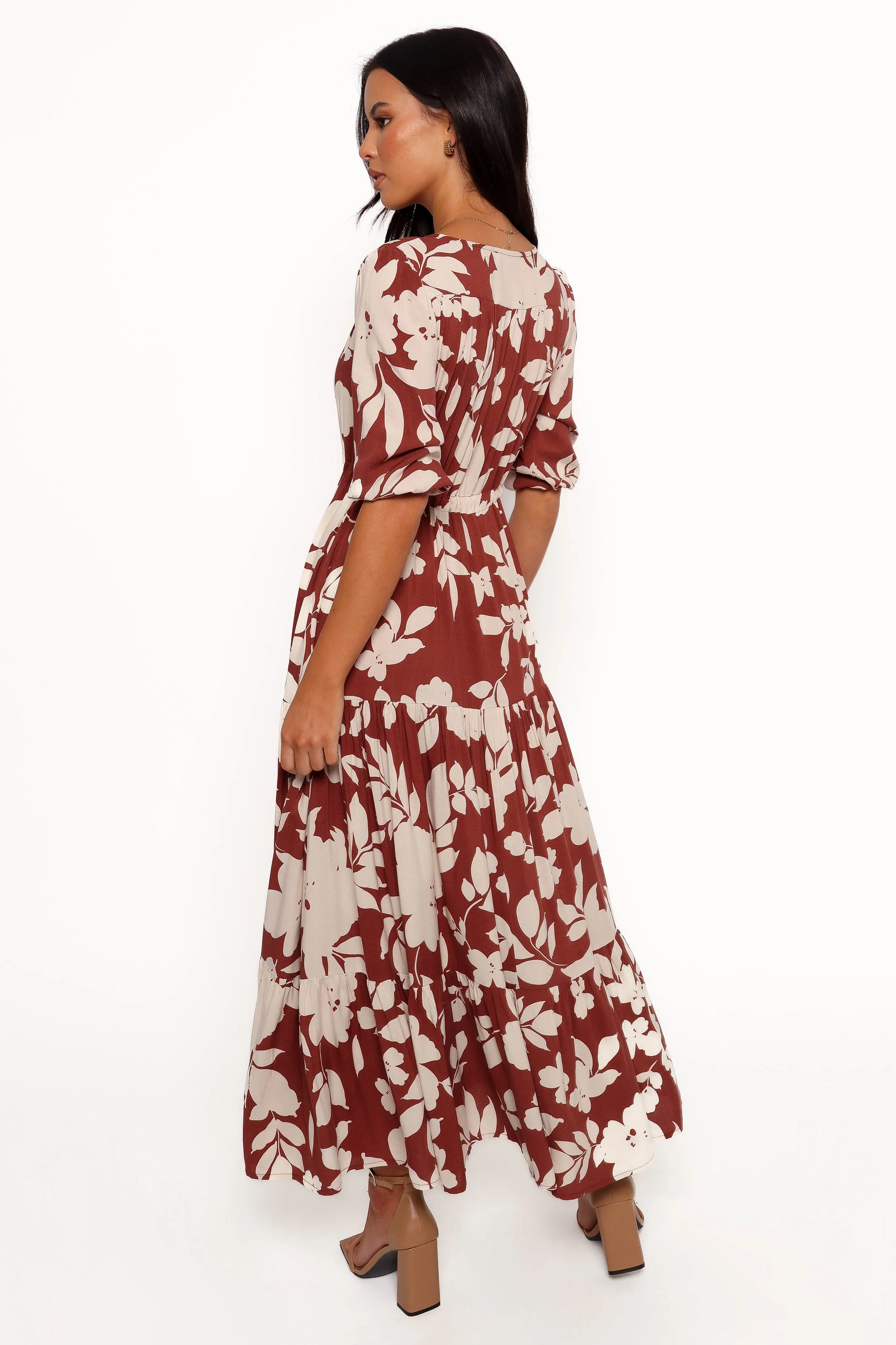 Kelda Dress - Rust Floral - Image 4