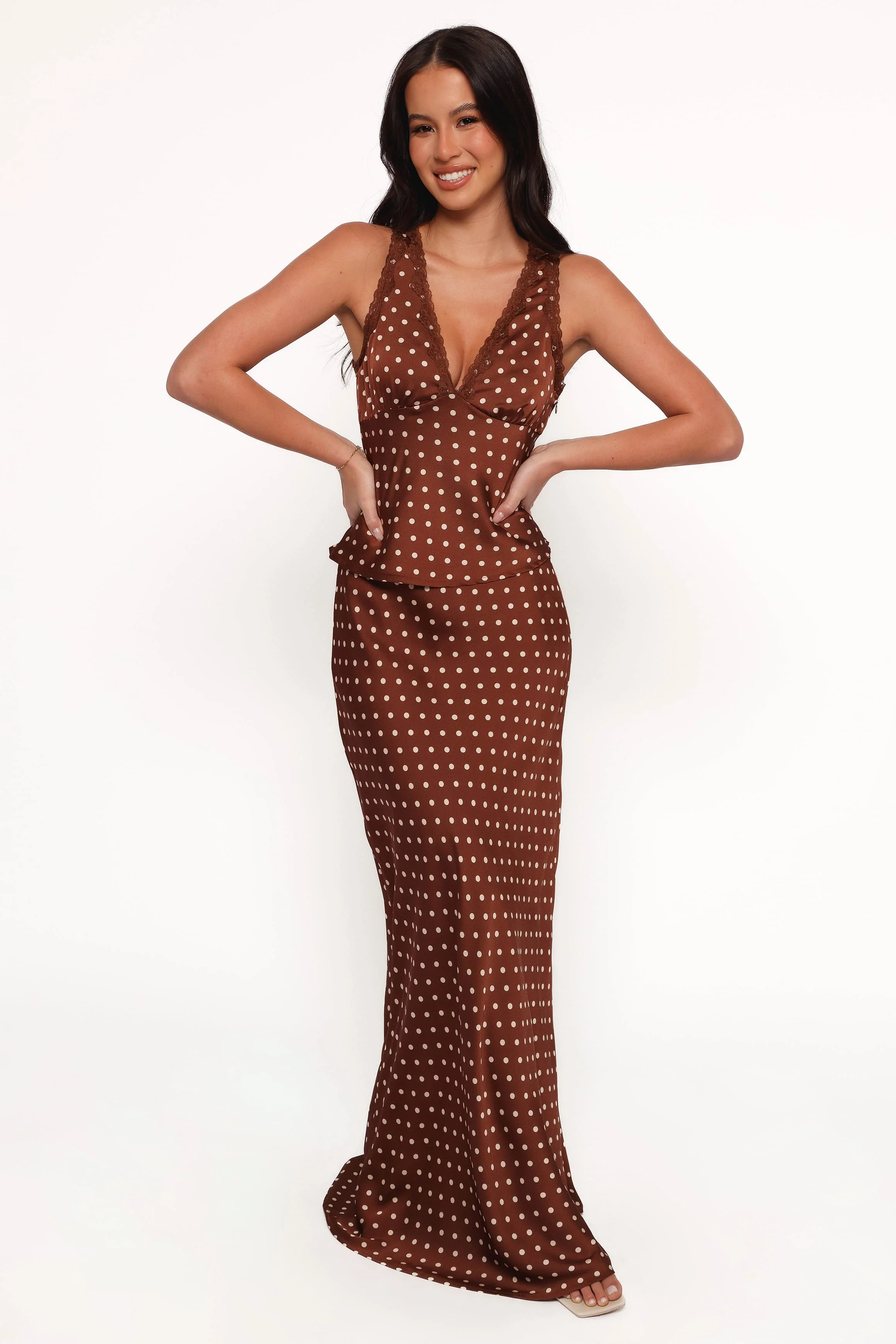 Kelso Top - Brown Polka Dot - Image 4