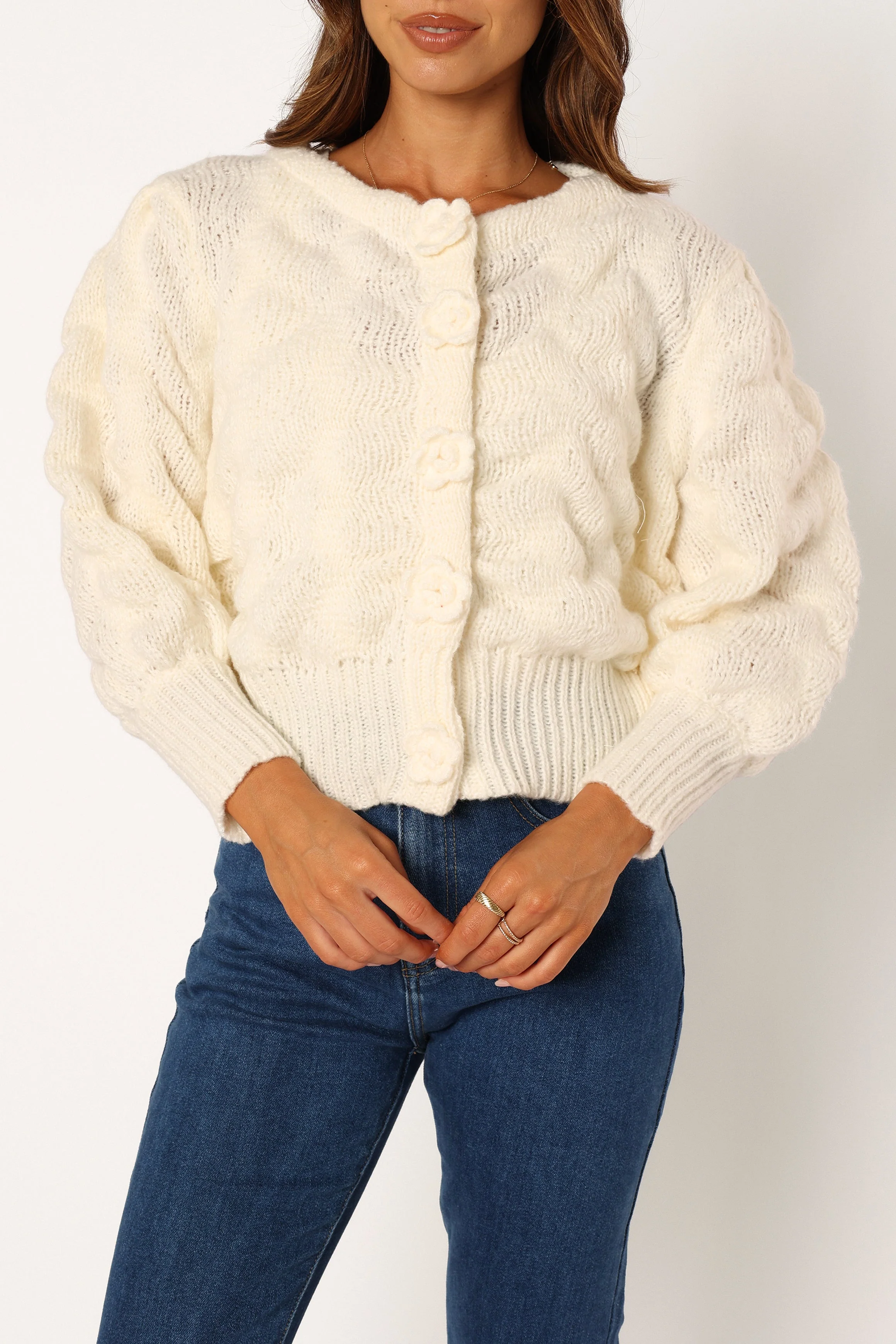 Kenia Cardigan - Ivory - Image 8