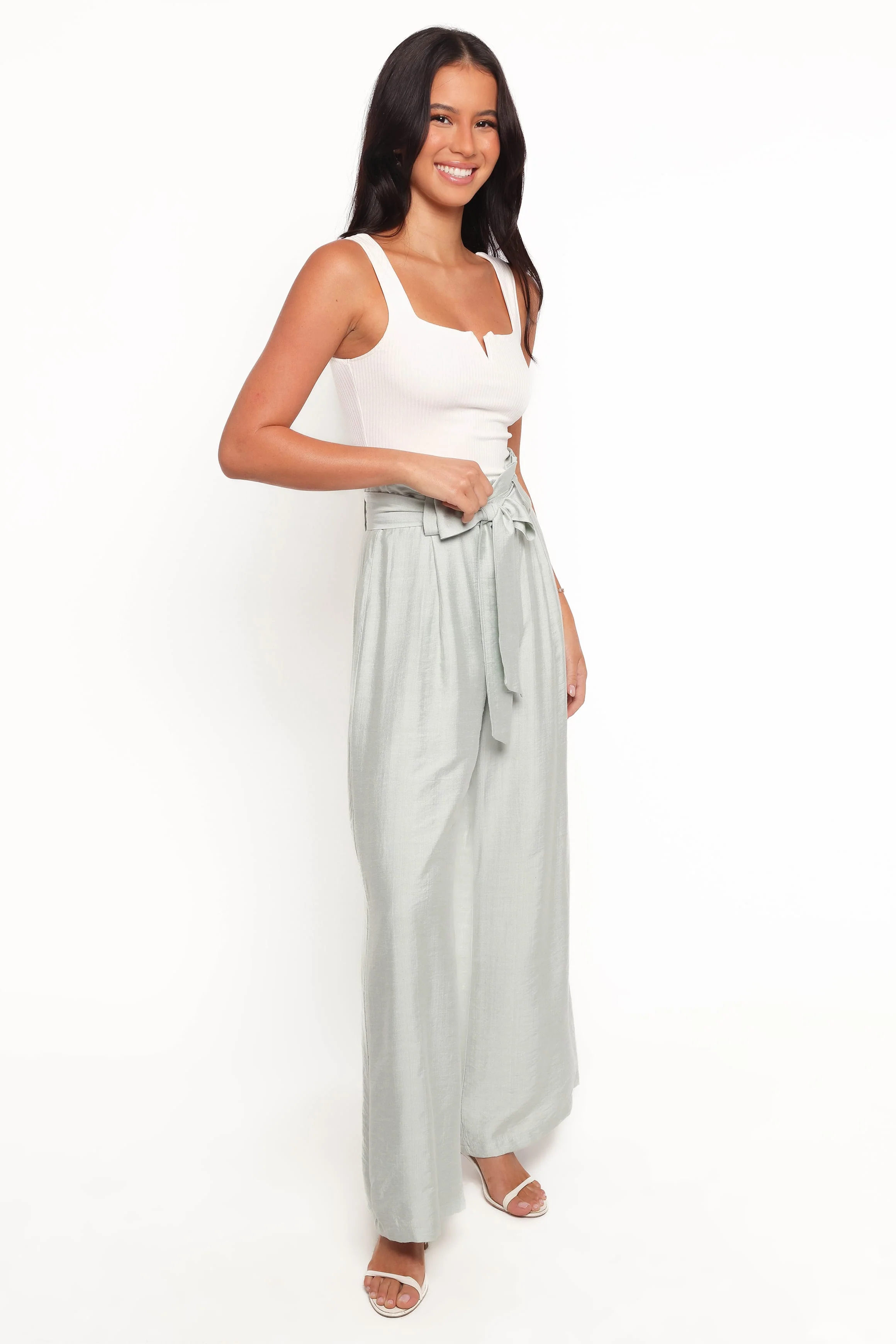 Kieran Silky Pants - Sage - Image 5