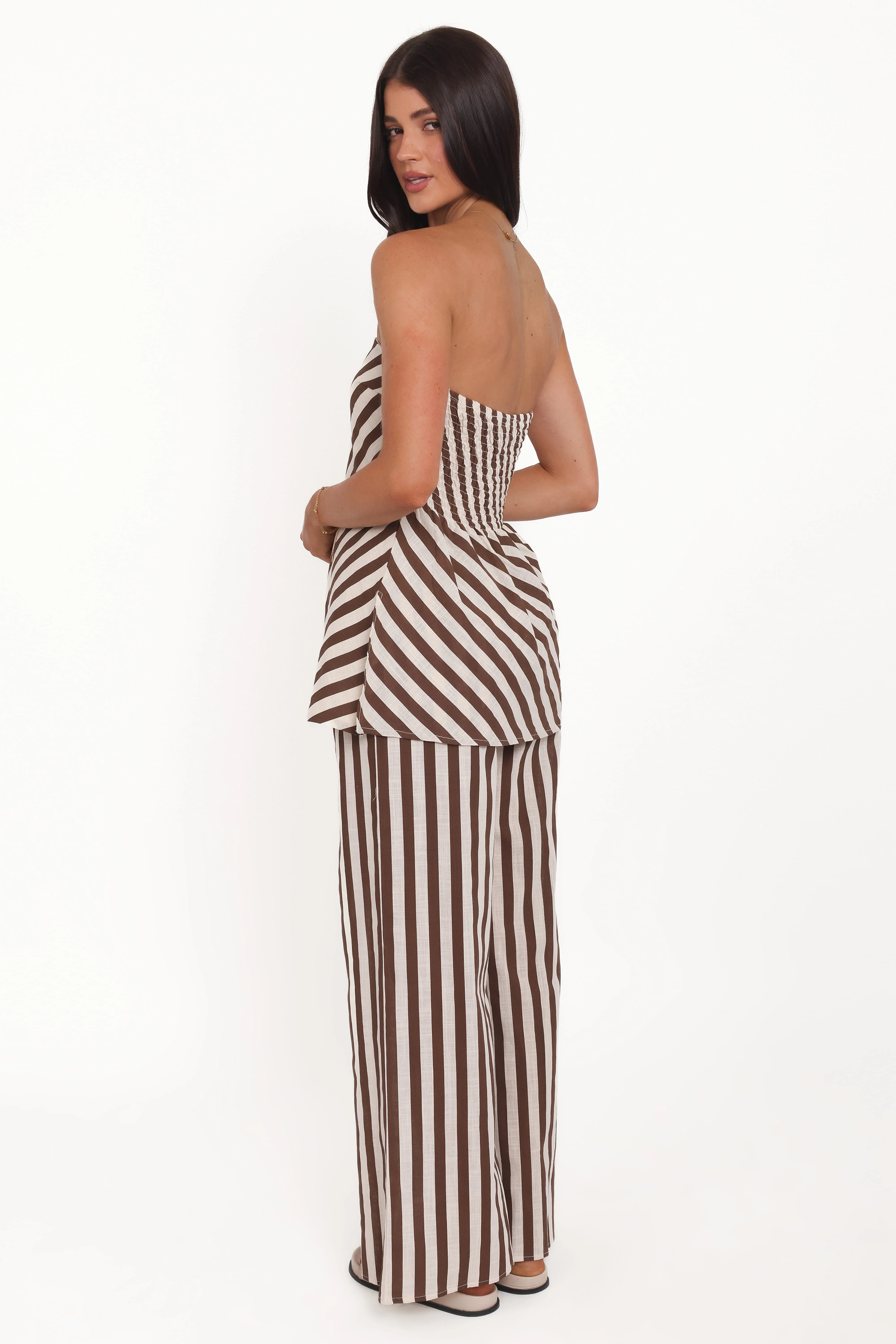 Kim Pant Set - Brown Stripe - Image 4