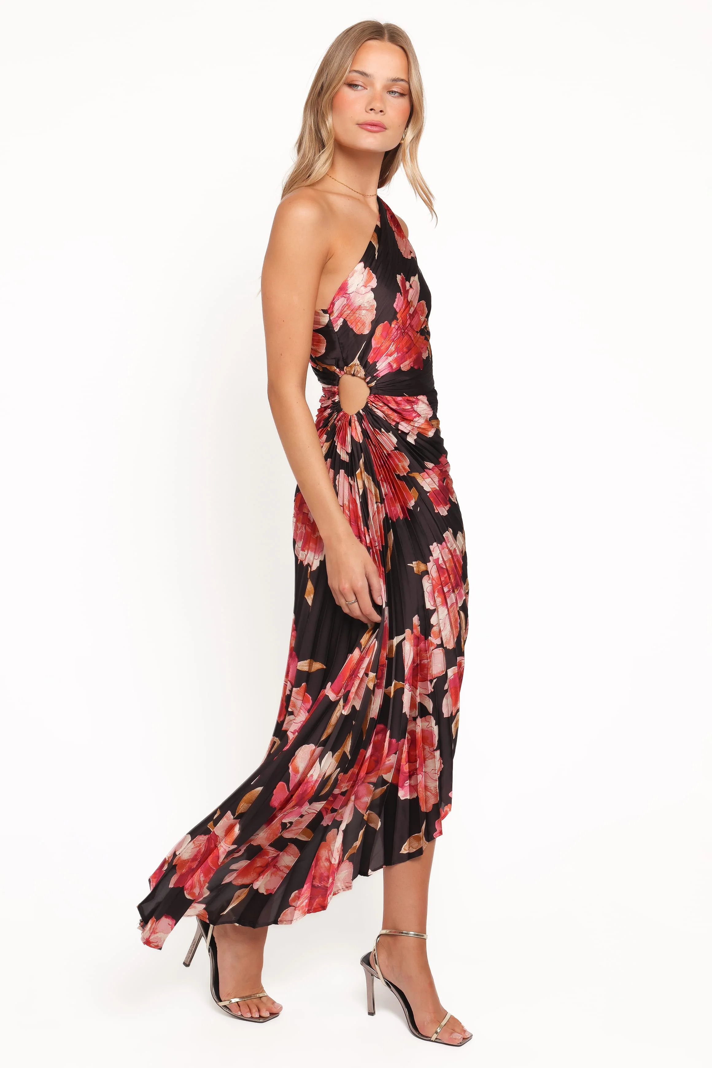 Kleo One Shoulder Maxi Dress - Midnight Orchid - Image 3