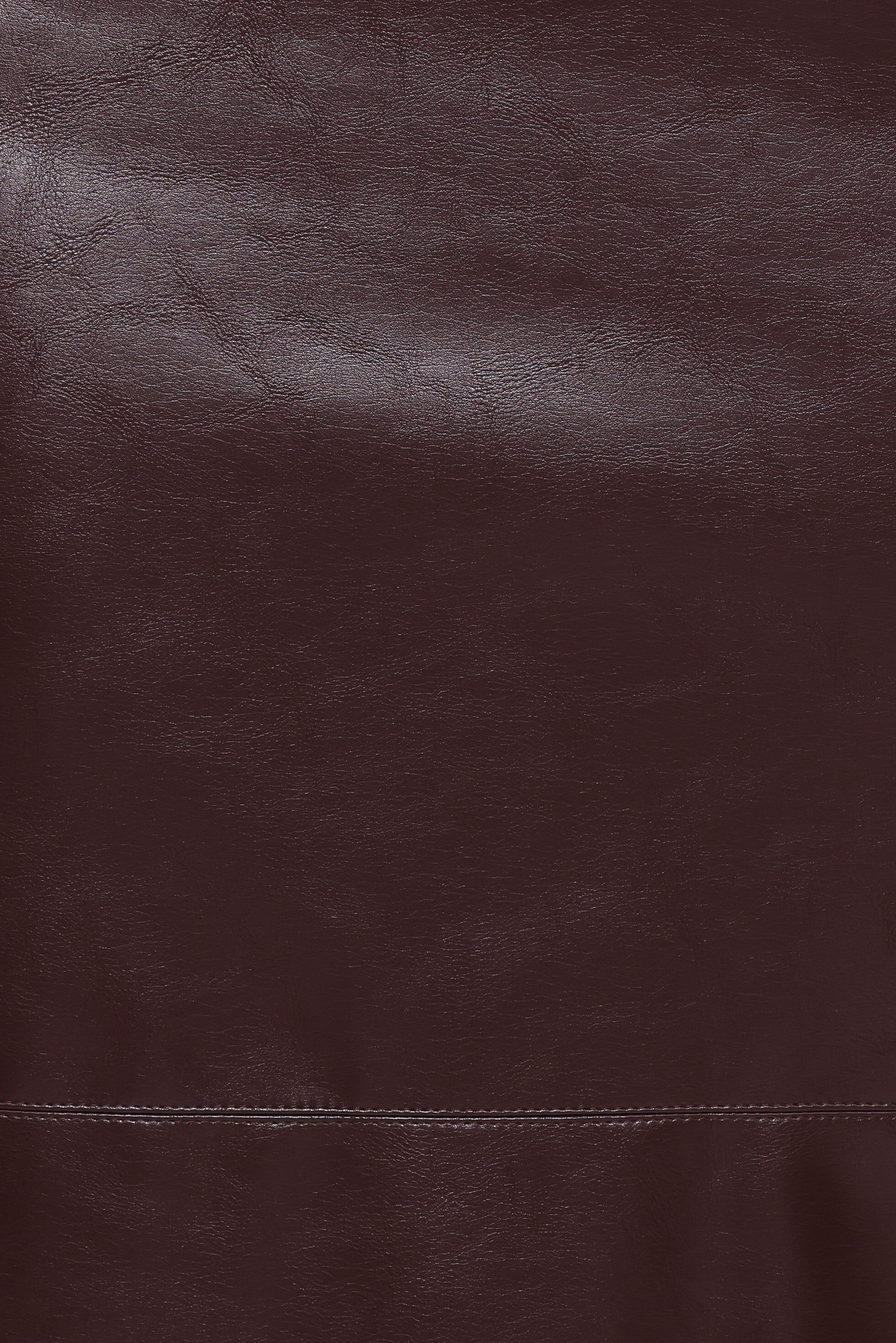 Koda Faux Leather Column Skirt - Burgundy - Image 7