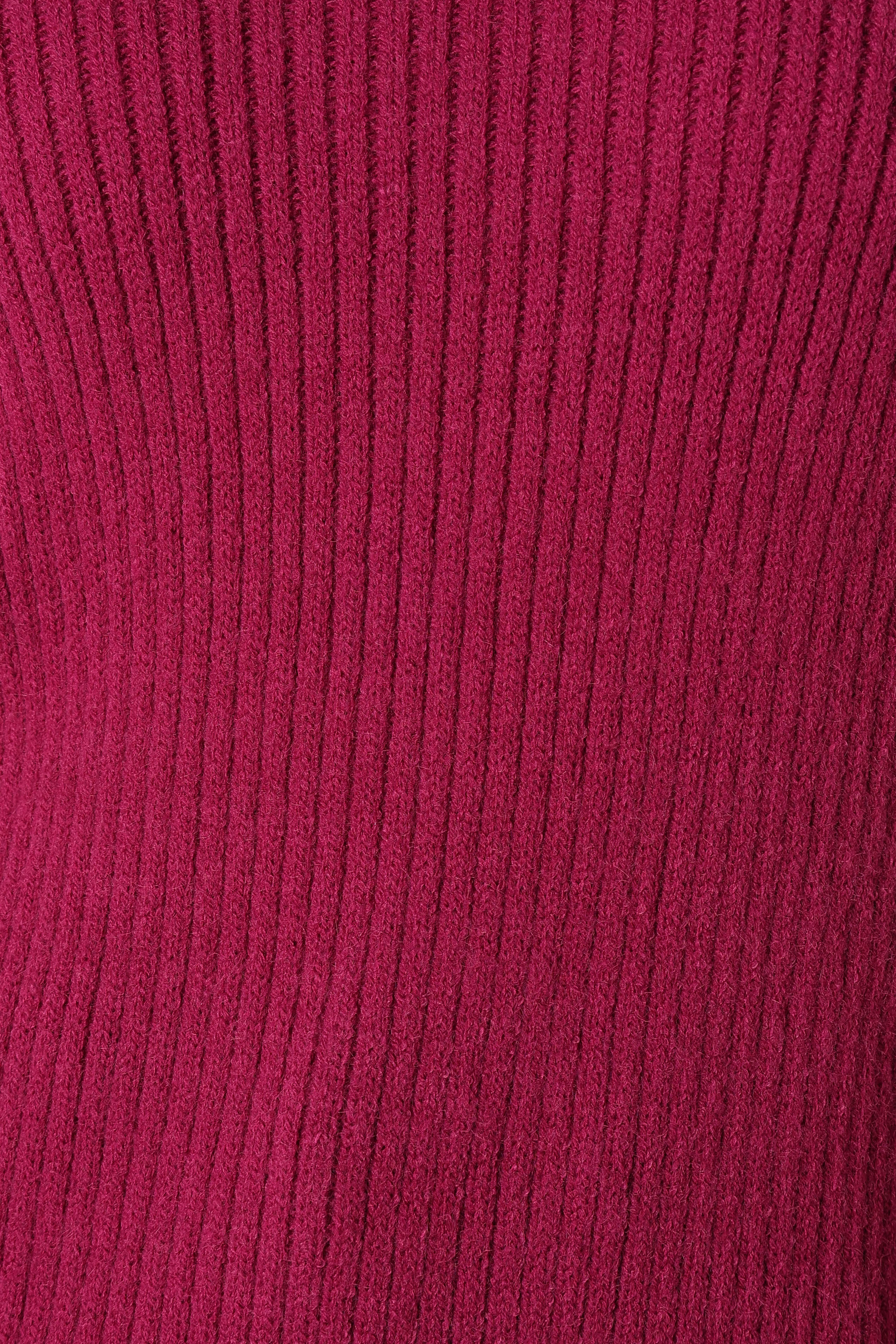 Kora Mock Neck Knit Sweater - Plum - Image 11