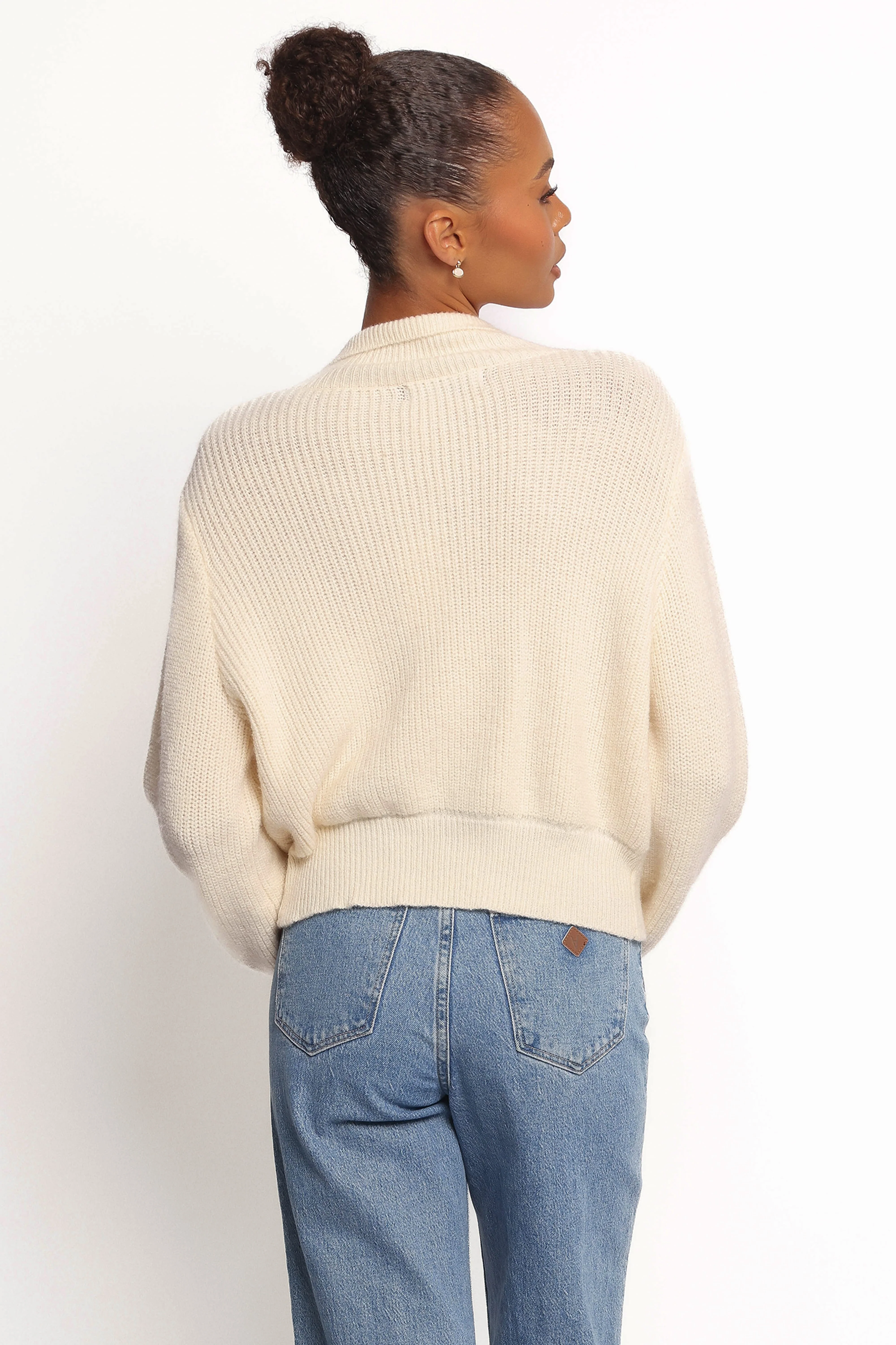 Kourtney Zip Cardigan - Cream - Image 4