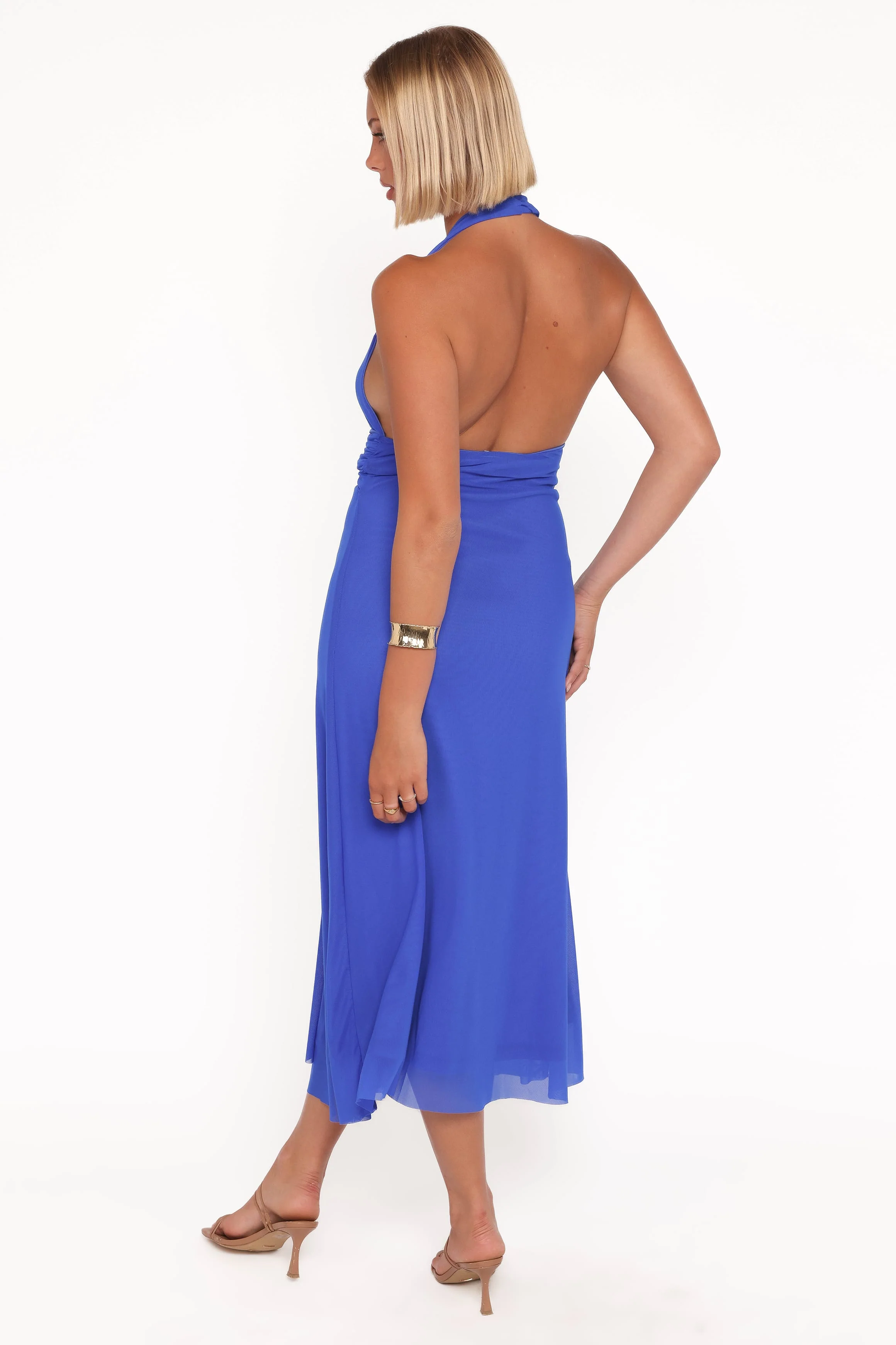 Laguna Halter Maxi Dress - Cobalt Blue - Image 3