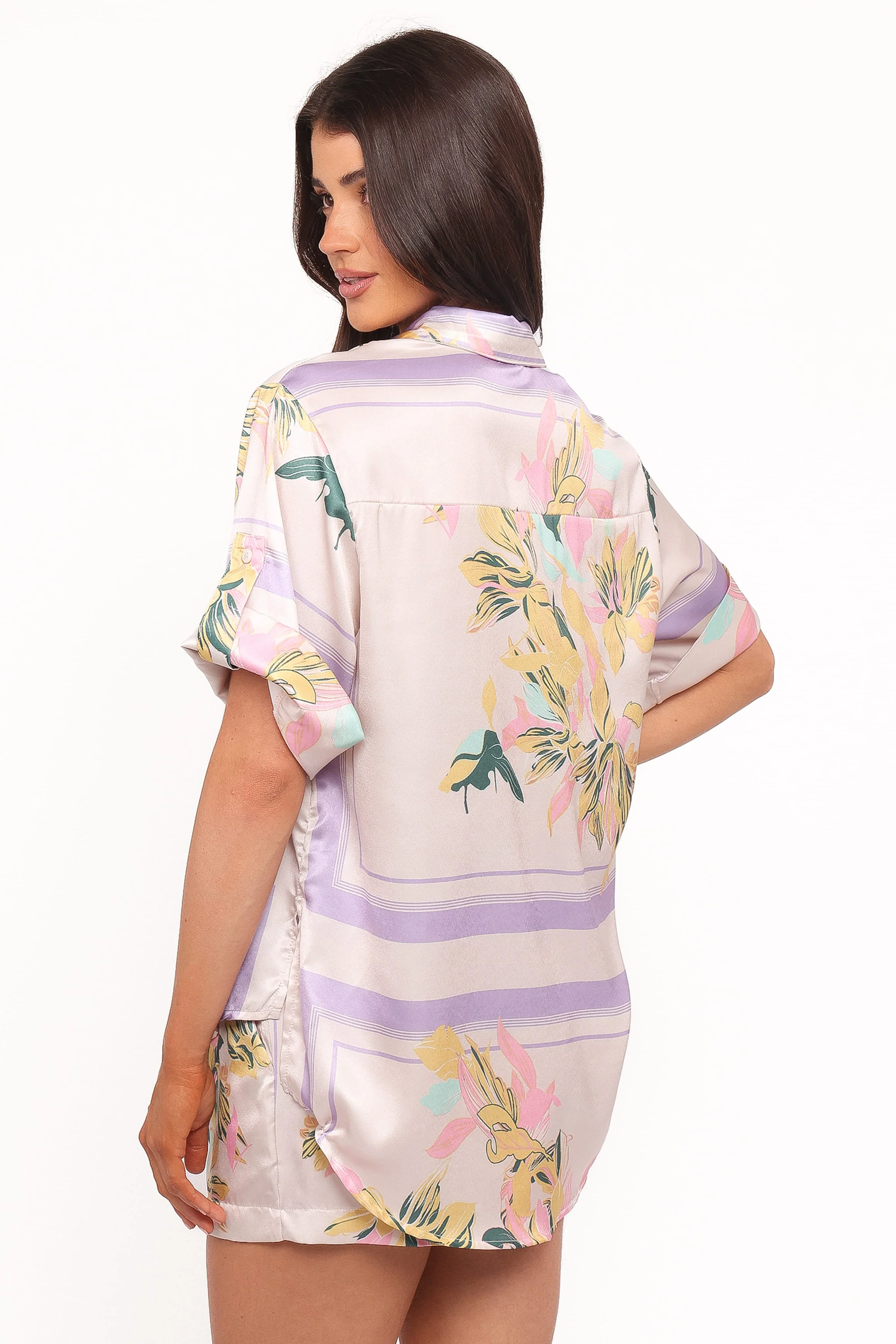Lara Shirt - Lavender Print - Image 5