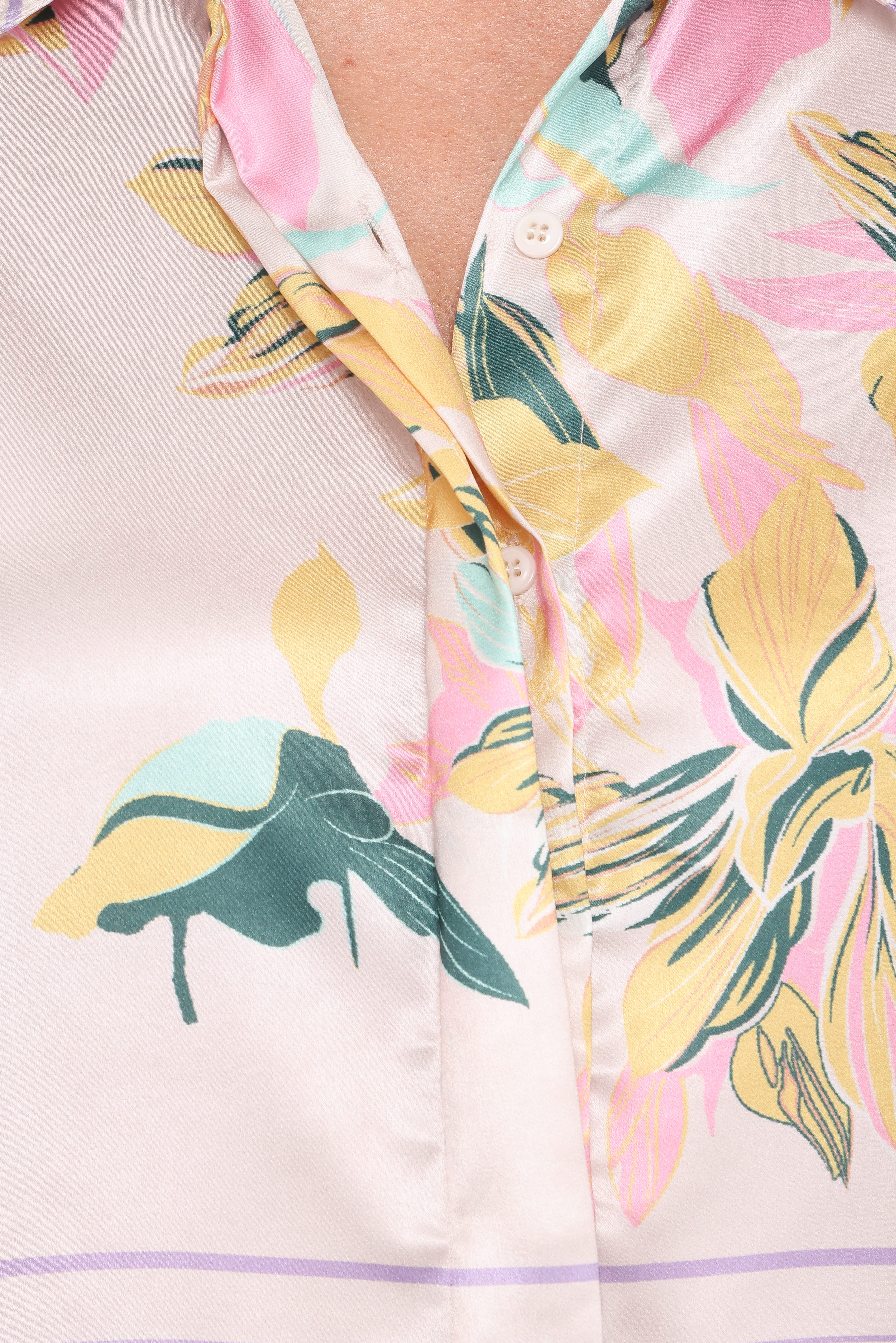 Lara Shirt - Lavender Print - Image 7
