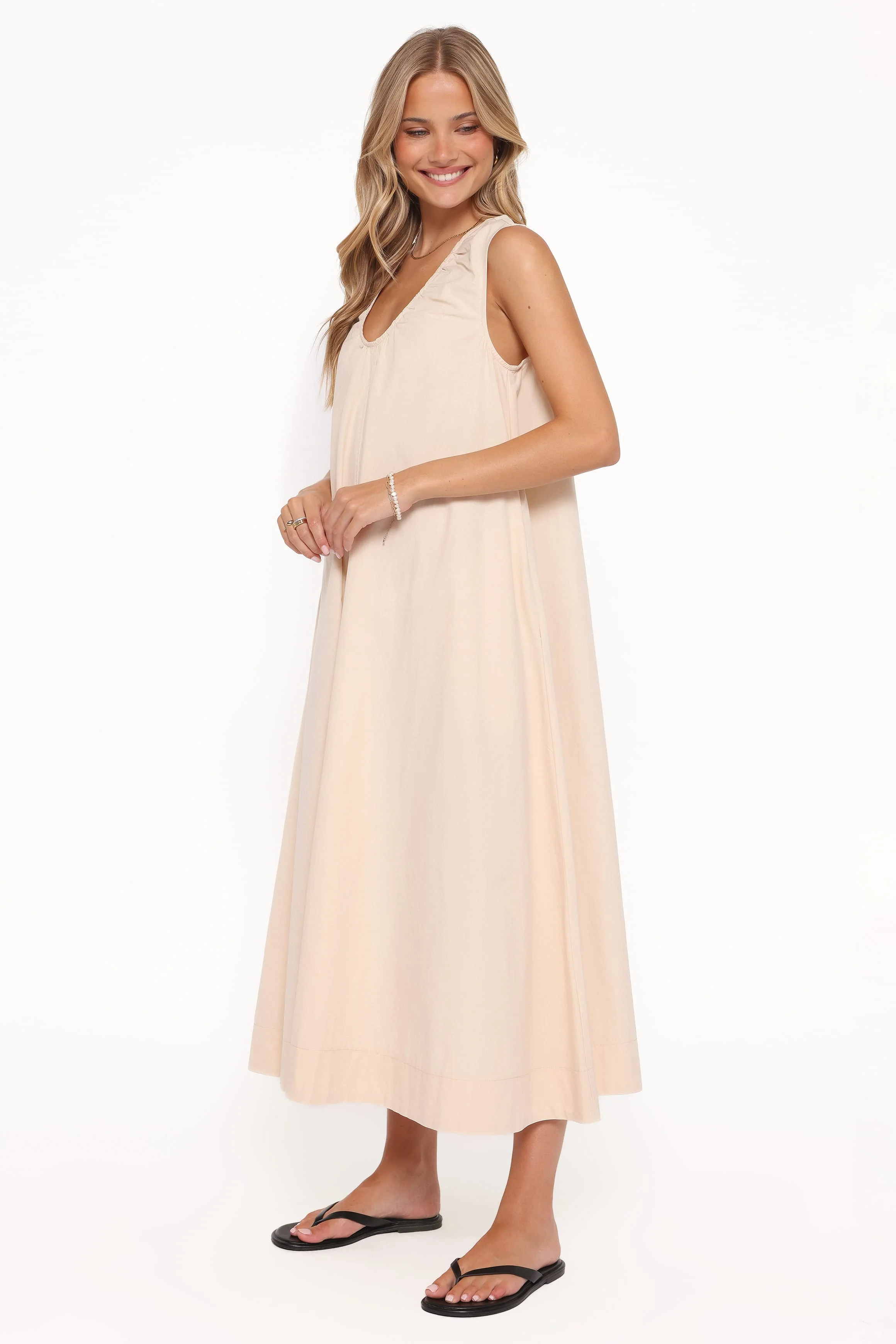 Laurita Maxi Dress - Oatmeal - Image 4