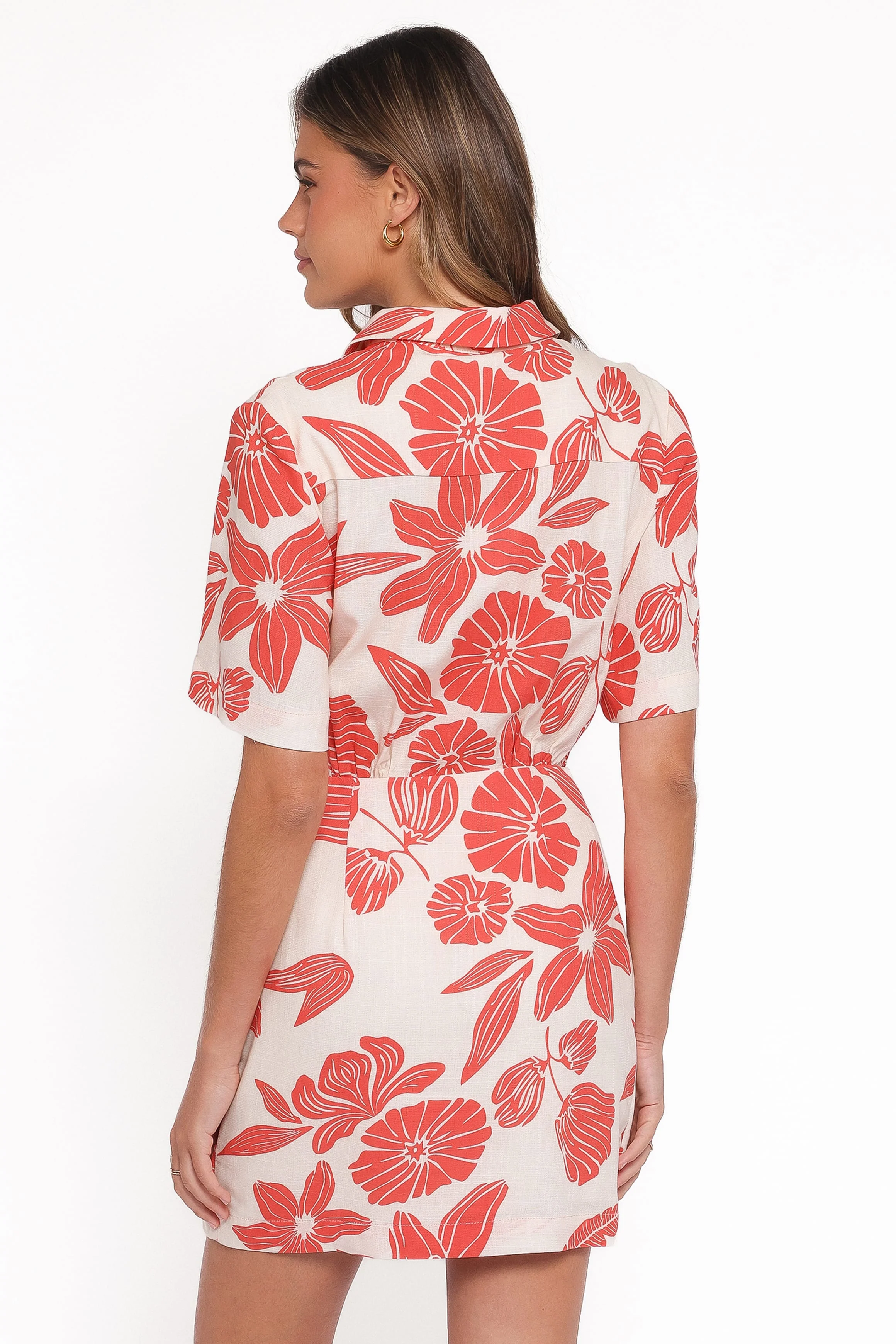 Leyton Mini Dress - Red Floral - Image 5