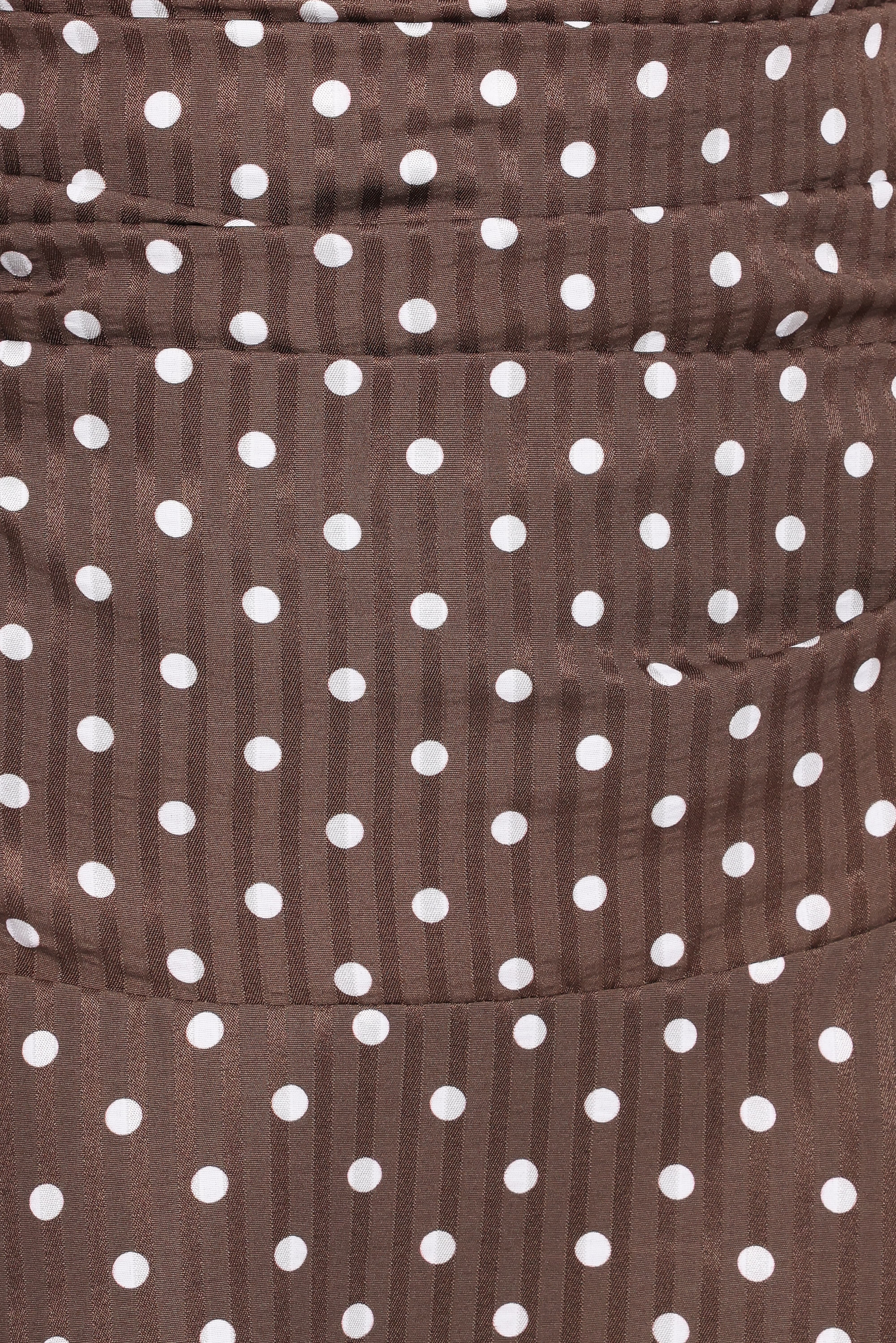 Libby Mini Dress - Brown Polka Dot - Image 6