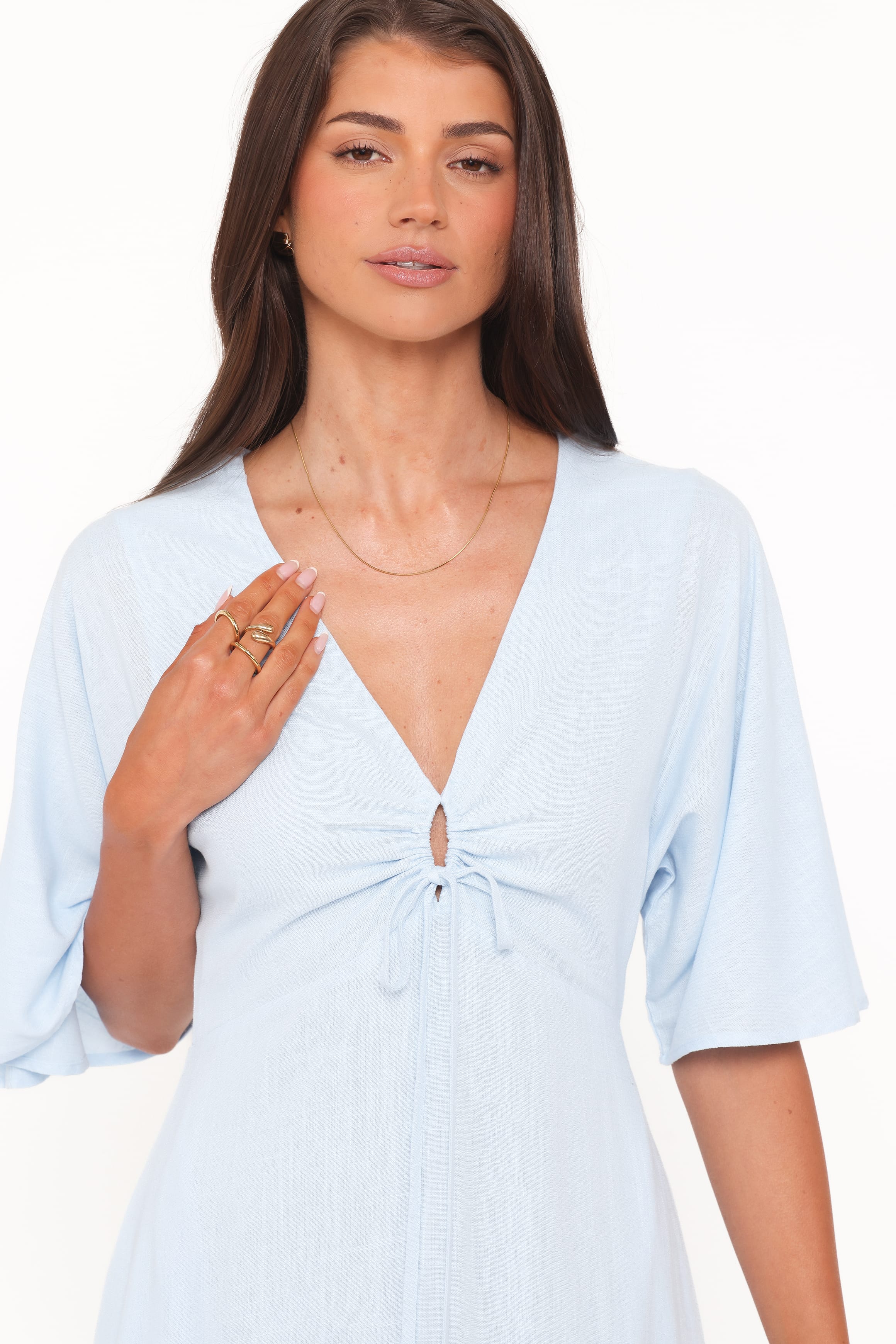 Liberty Midi Dress - Light Blue - Image 6