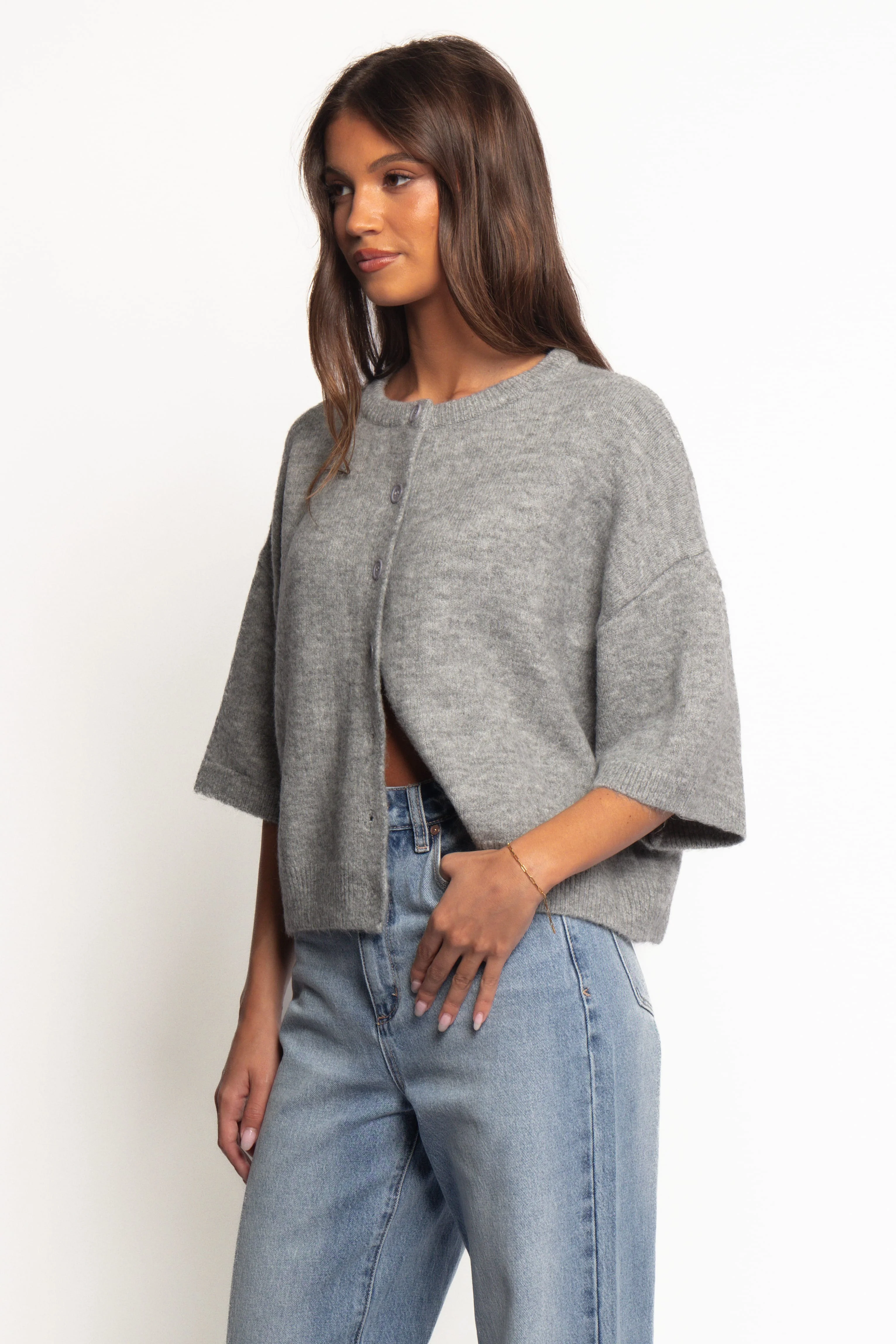 Lilith Knit Top - Grey - Image 4