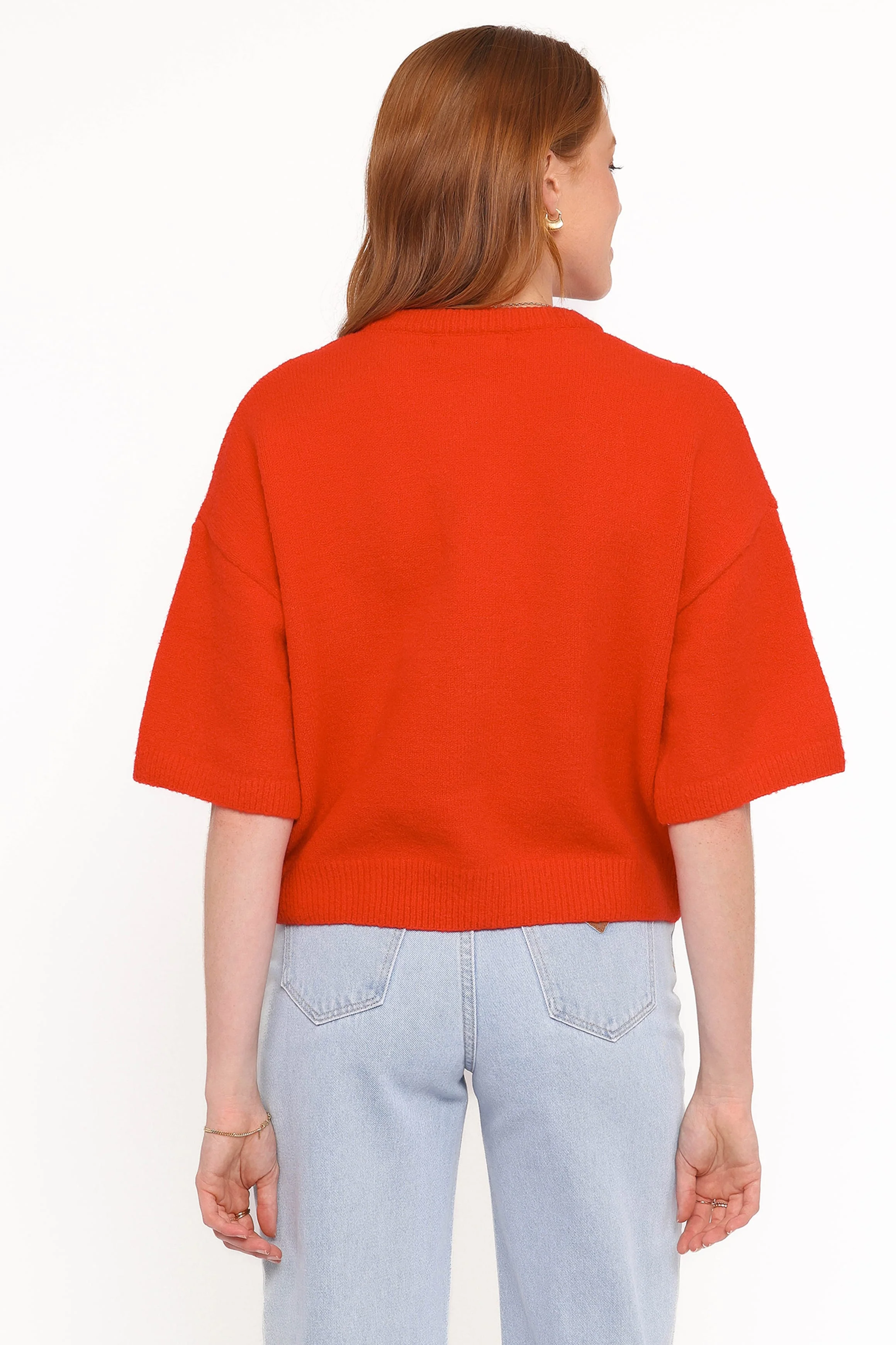 Lilith Knit Top - Red - Image 4