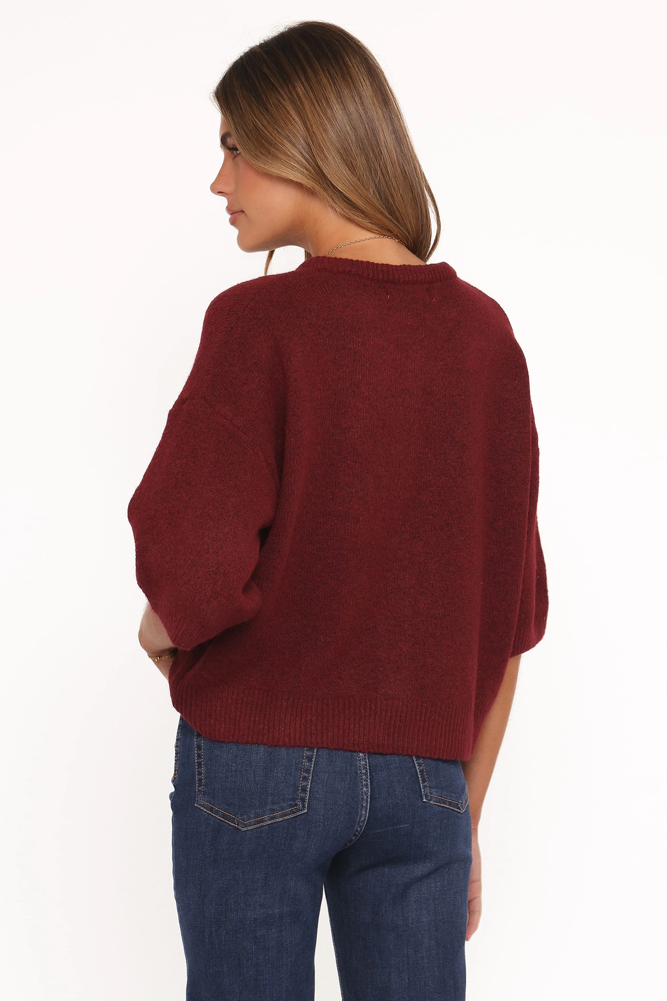 Lilith Knit Top - Wine - Image 4