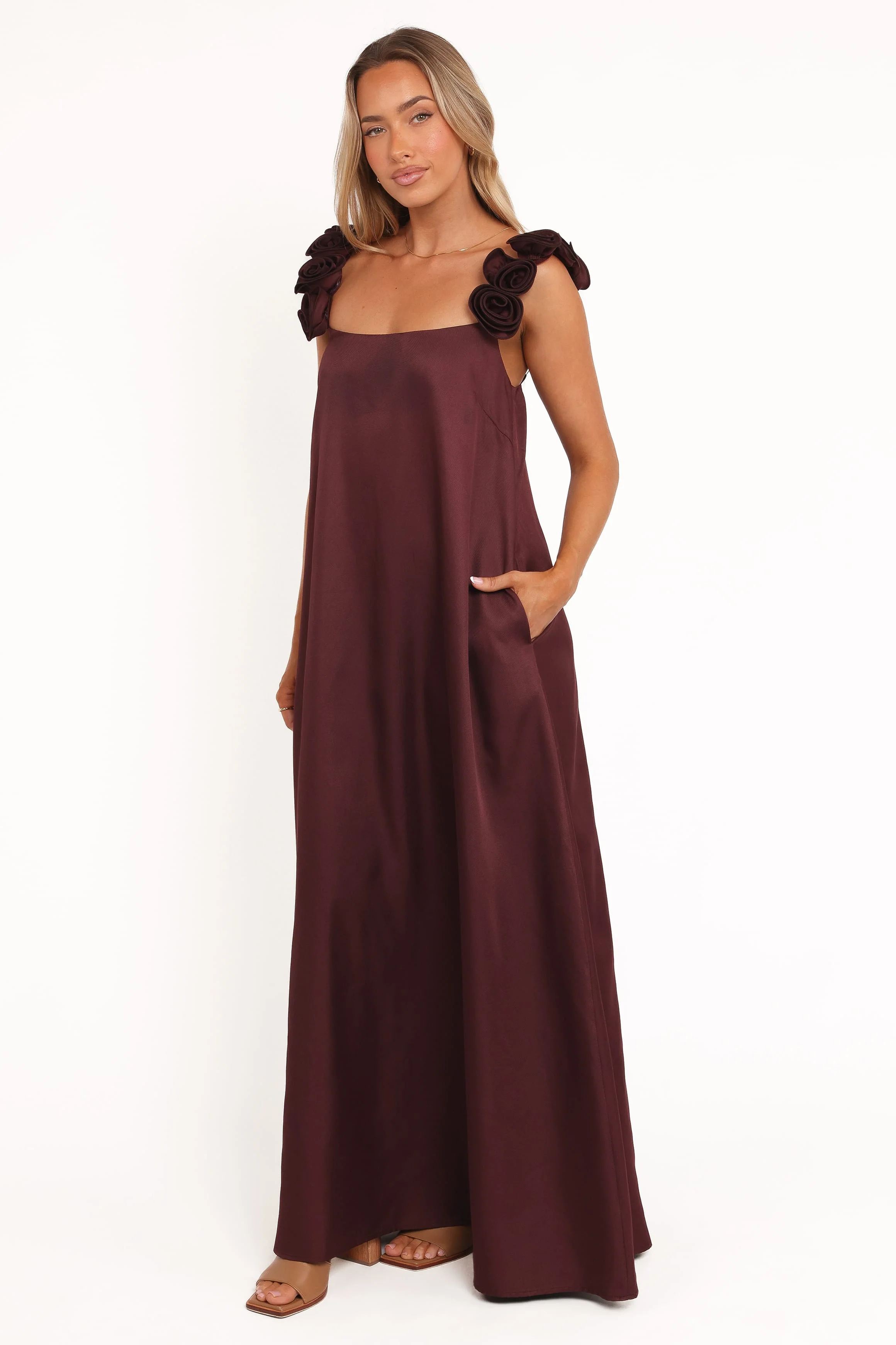 Lissandra Maxi Dress - Plum - Image 3