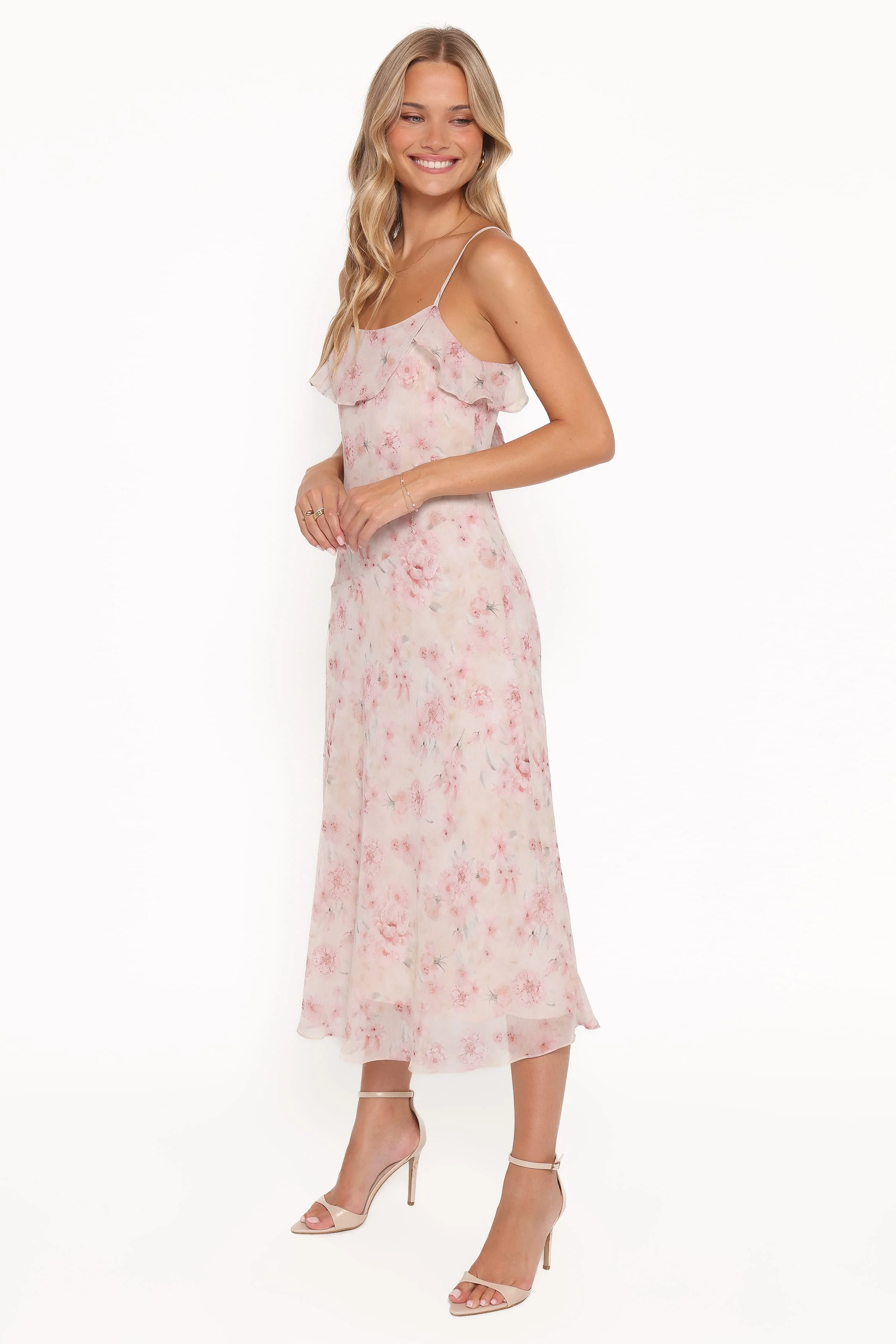 Lizbeth Maxi Dress - Pink Mauve Floral - Image 3