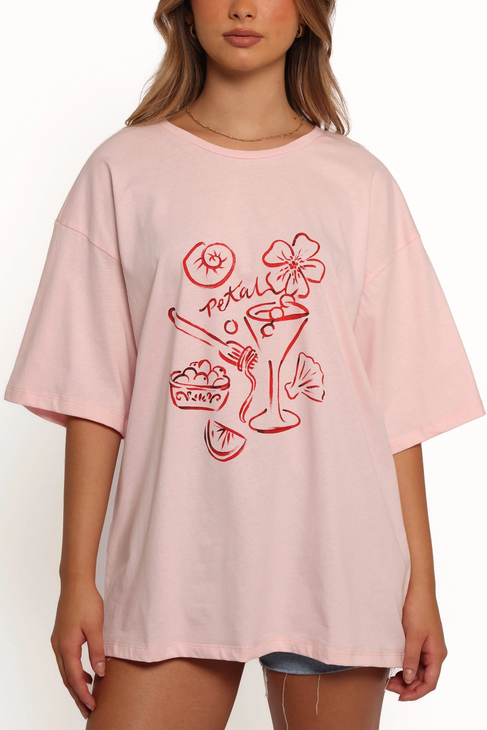 Loa Graphic Tee - Pink/Red - Image 3