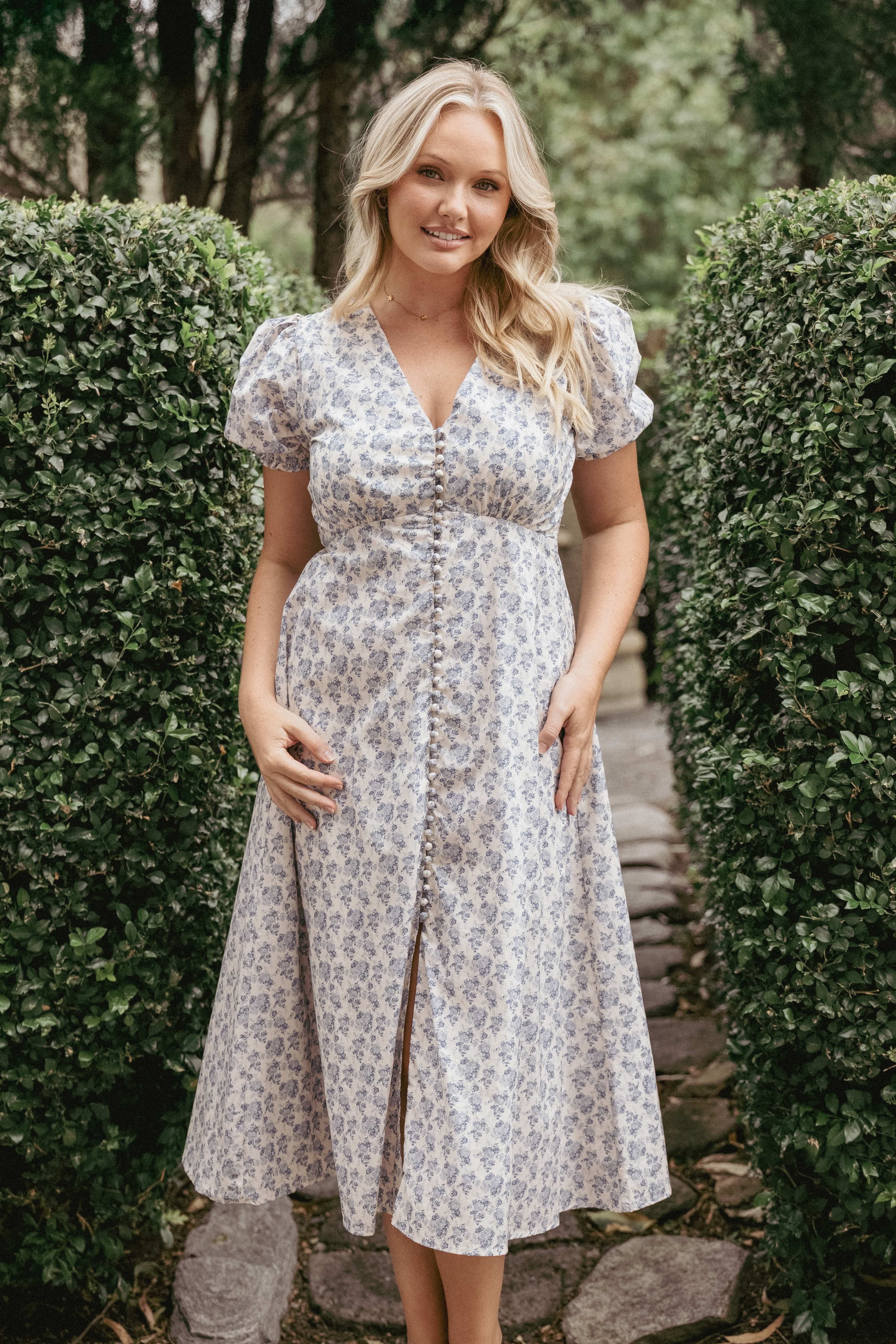 Logen Floral Midi Dress - Parisian Bloom - Image 8