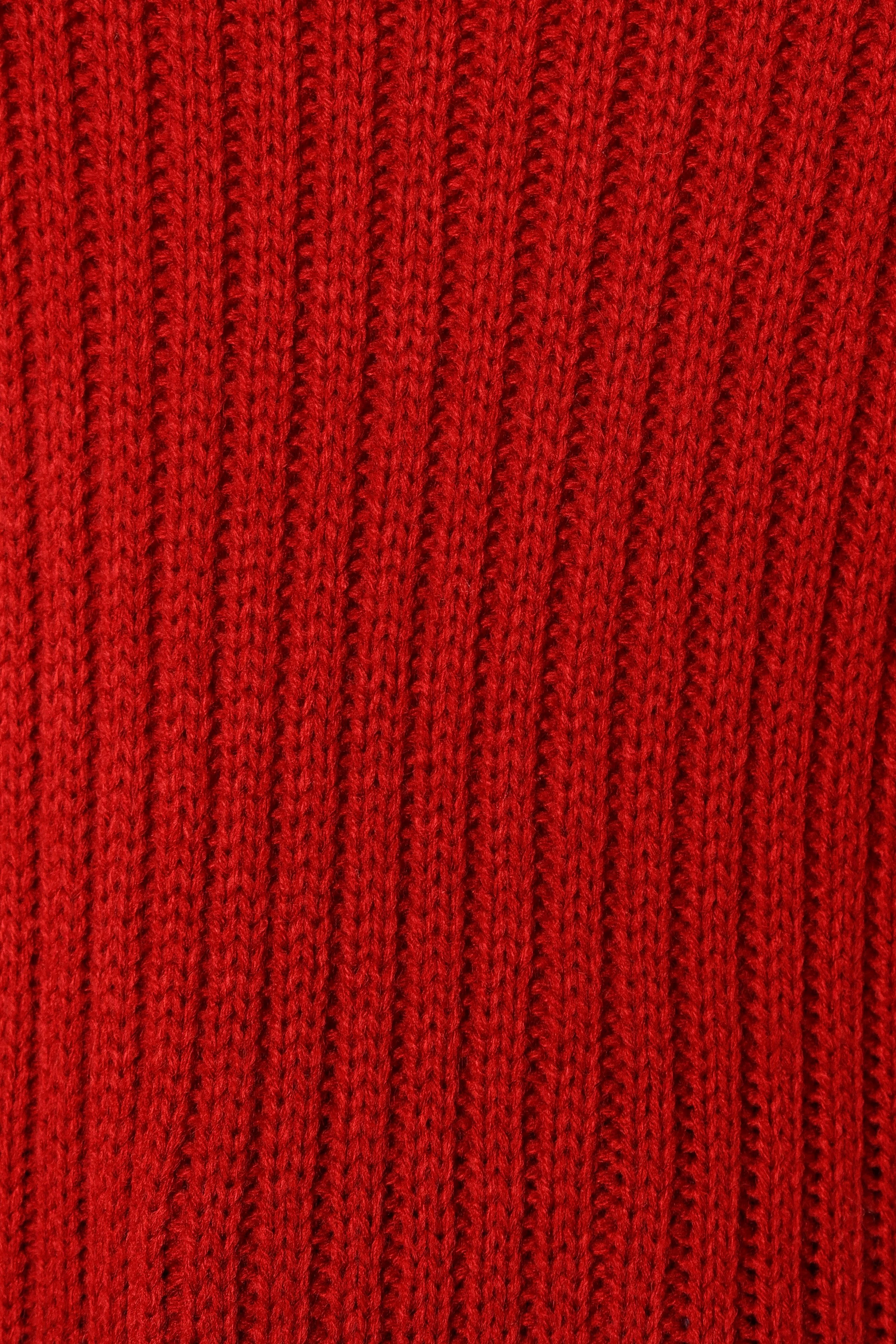 Lorelei Textured Sleeve Knit Sweater - Red - Image 9