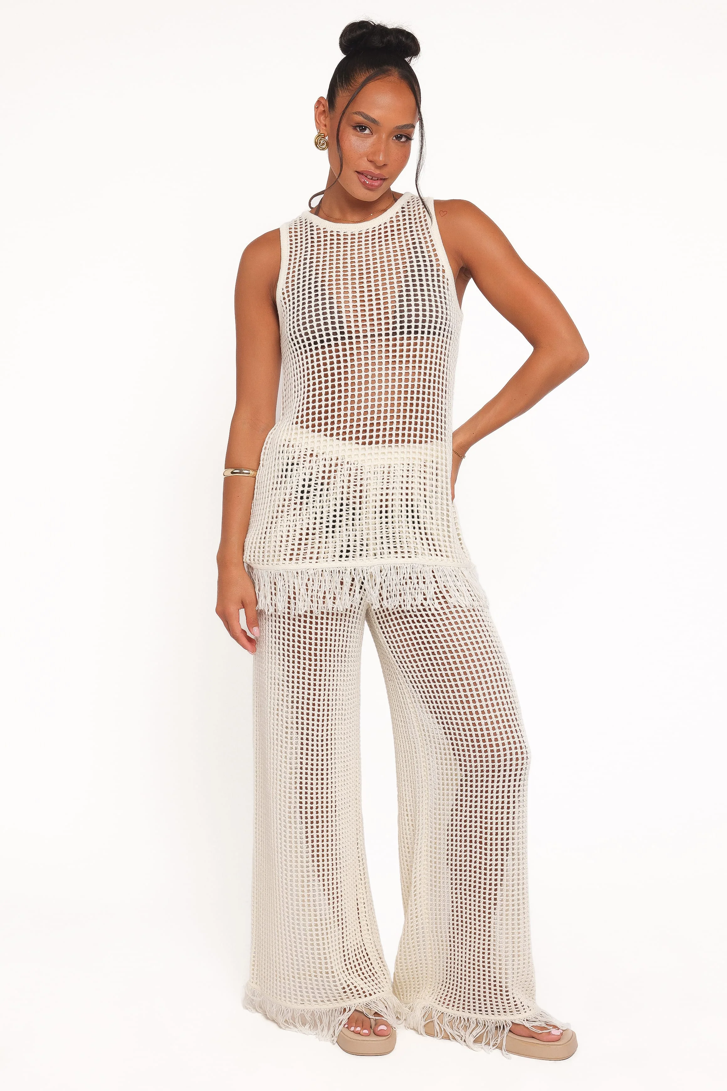Lorna Knitted Top - Off White - Image 6