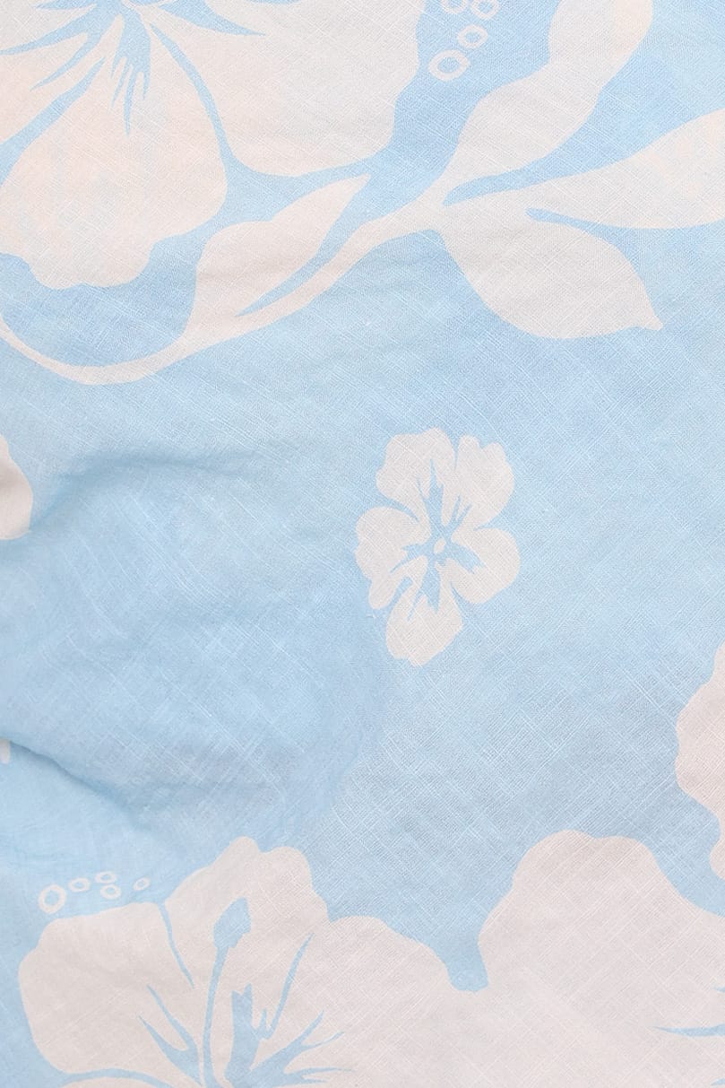 Lourdes Wide Leg Pant - Blue Hibiscus - Image 5