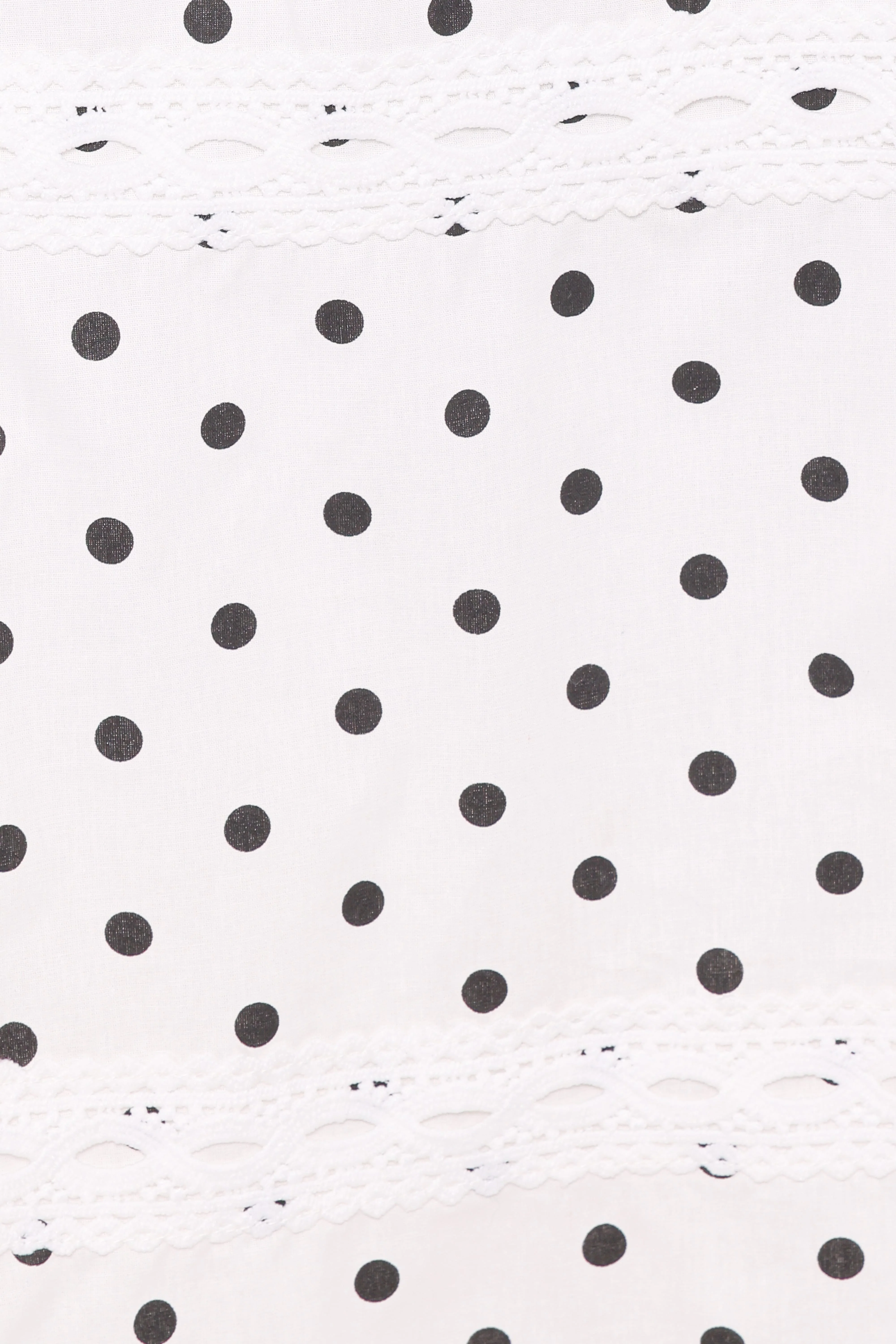 Lucia Tiered Midi Skirt - White Polka Dot - Image 5