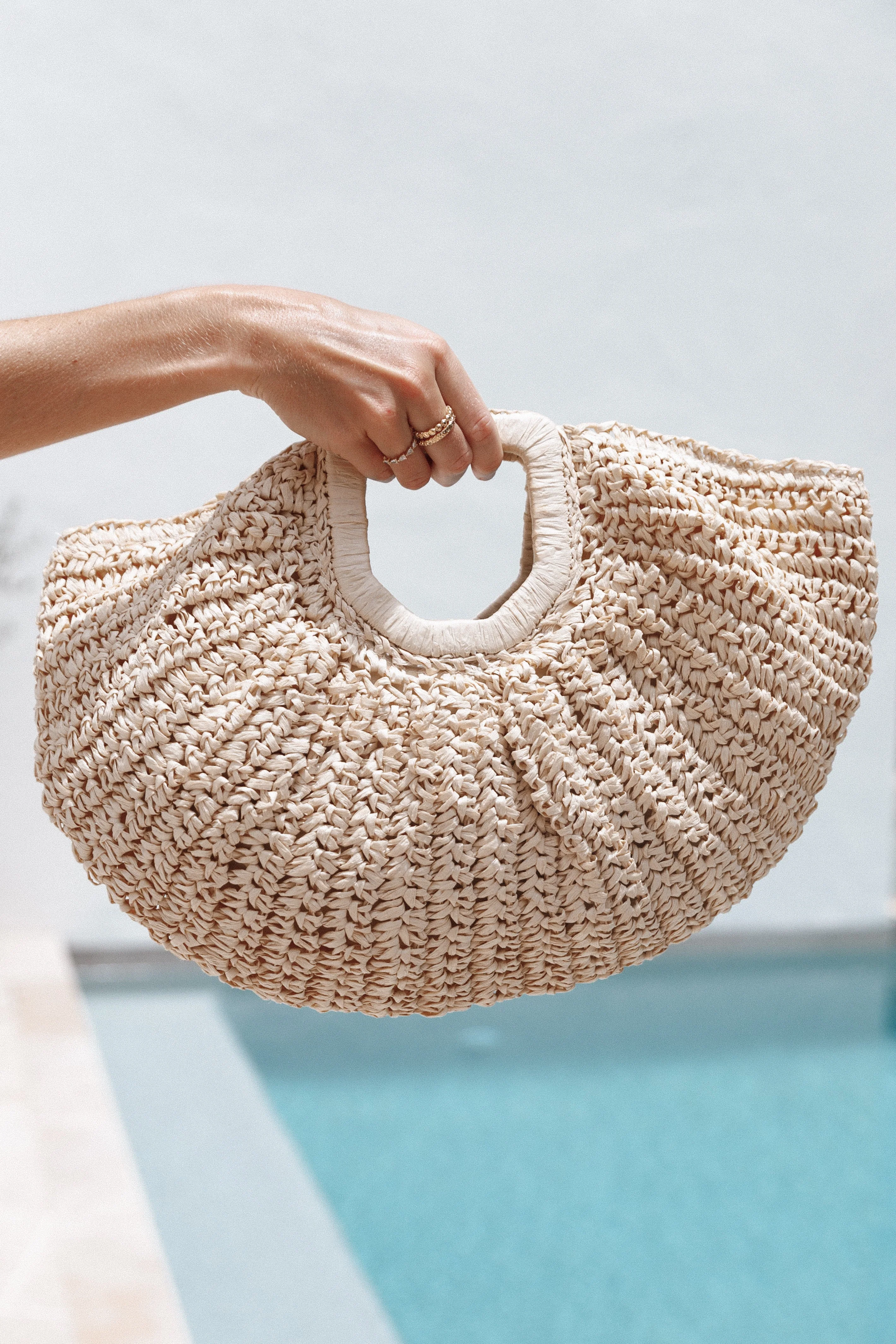 Luna Straw Bag - Natural - Image 3