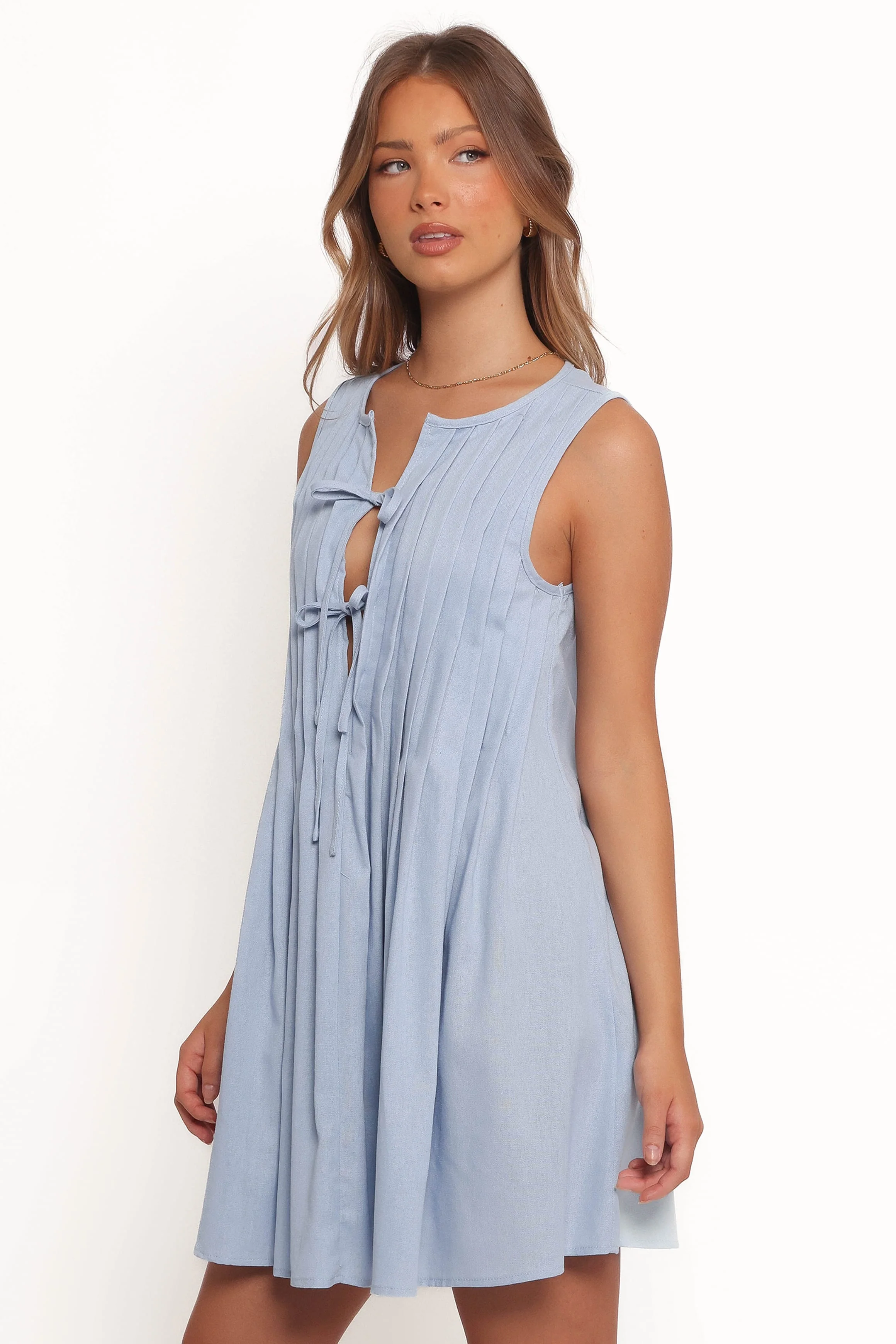 Madeline Mini Dress - Blue - Image 5