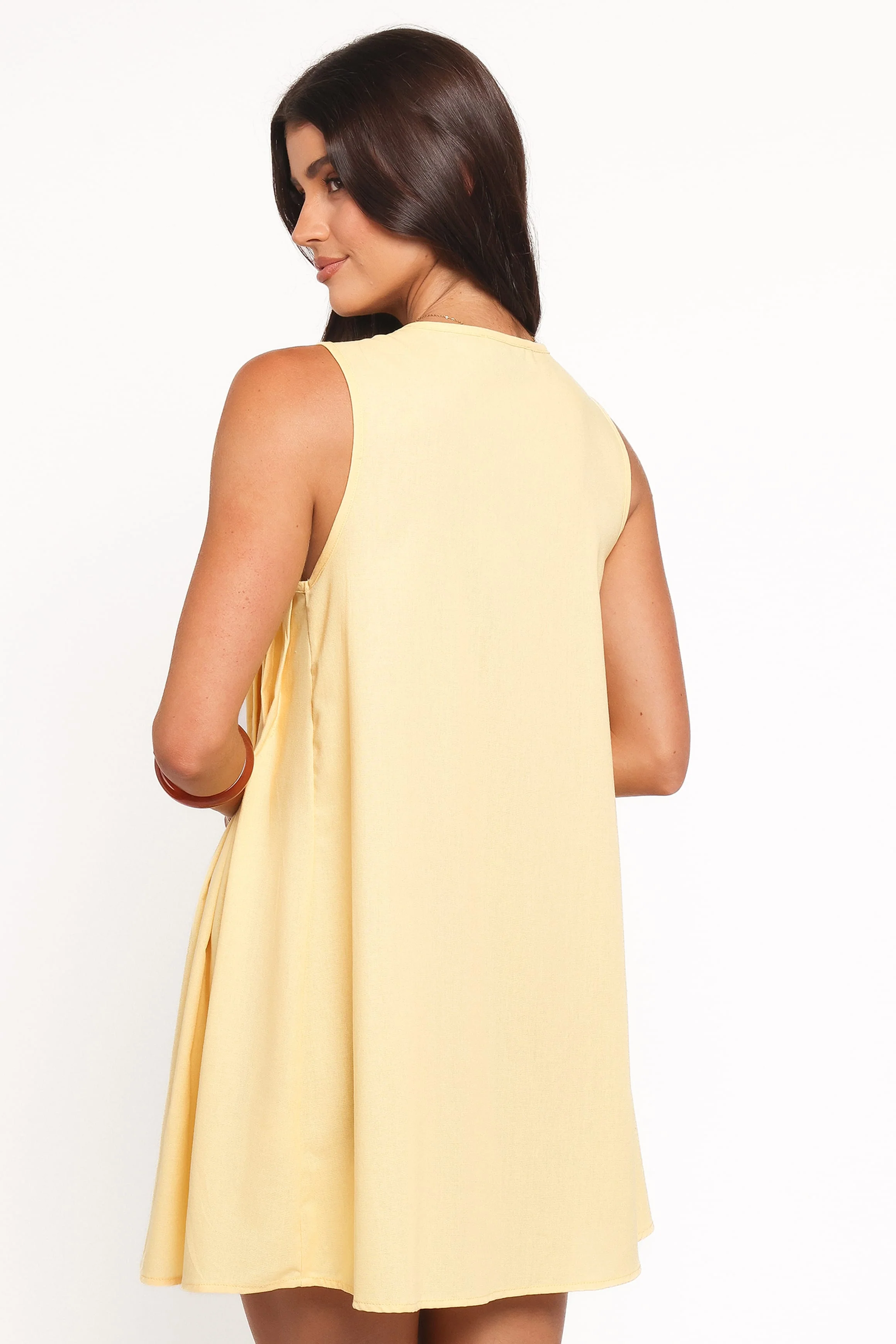 Madeline Mini Dress - Butter Yellow - Image 4