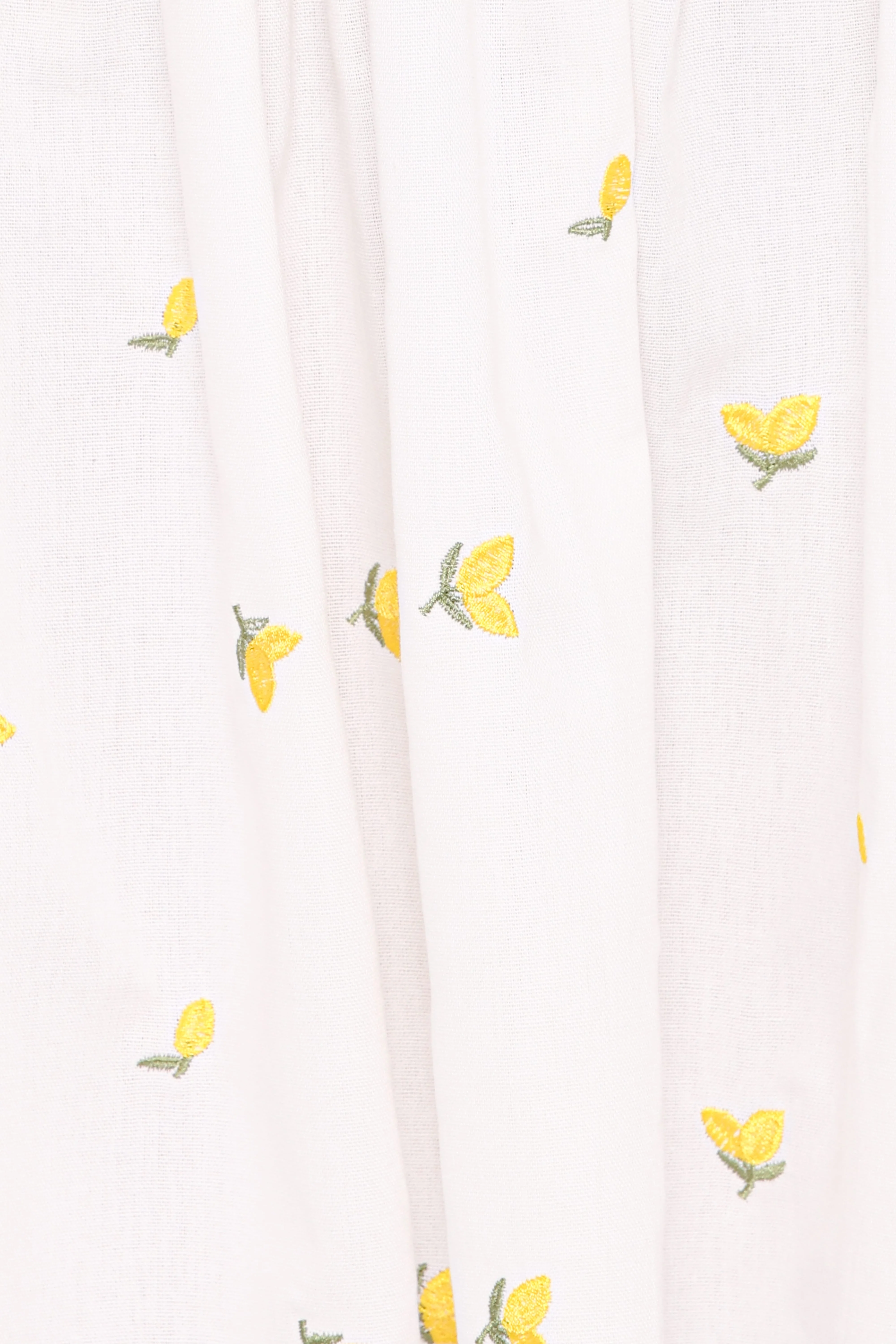 Madeline Mini Dress - Embroidered Lemons - Image 6