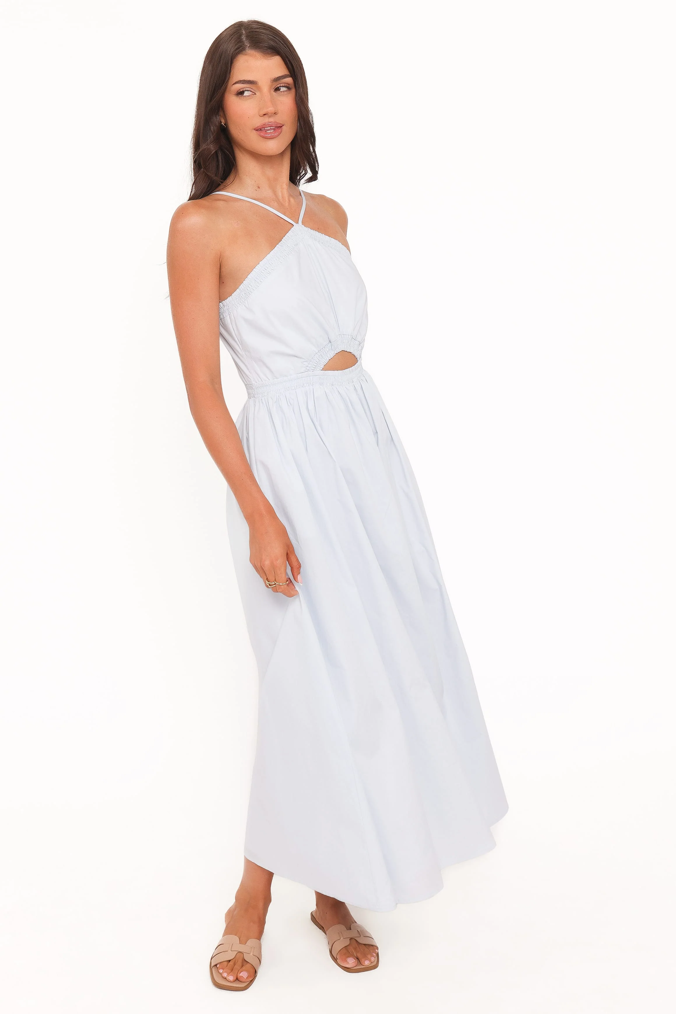 Madi Maxi Dress - Pale Blue - Image 2