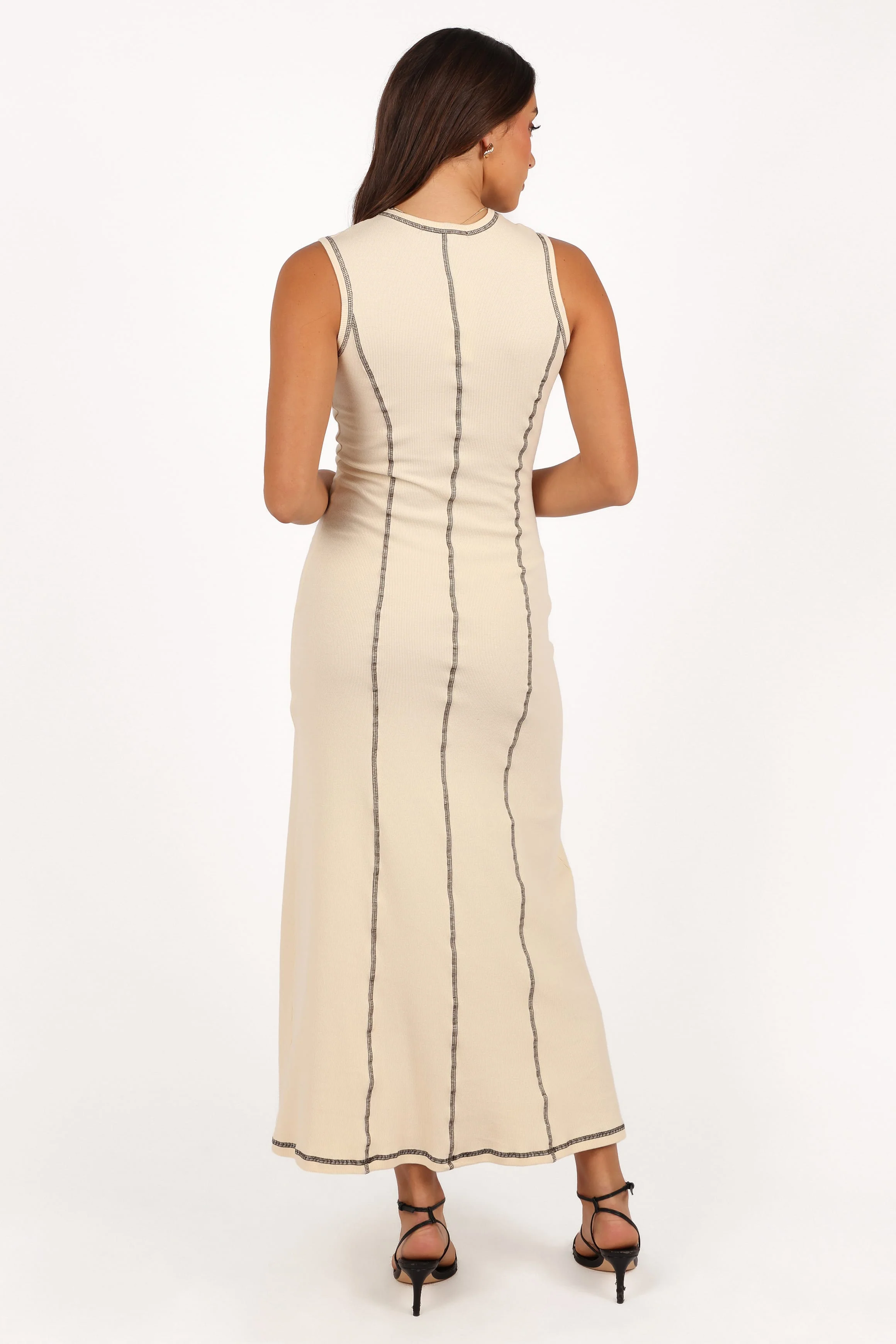 Mae Midi Dress - Cream - Image 4