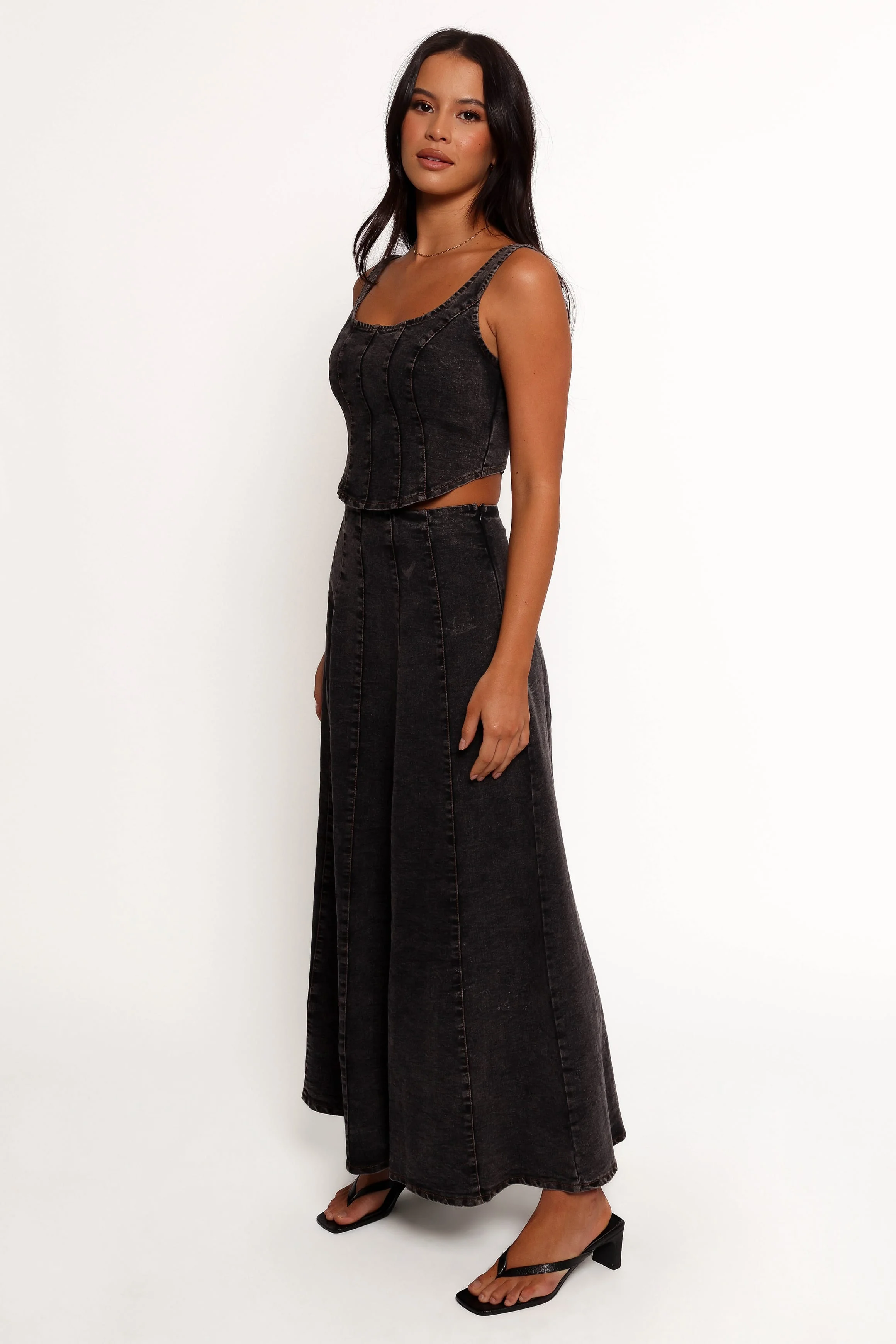 Mara Midi Skirt - Black - Image 2