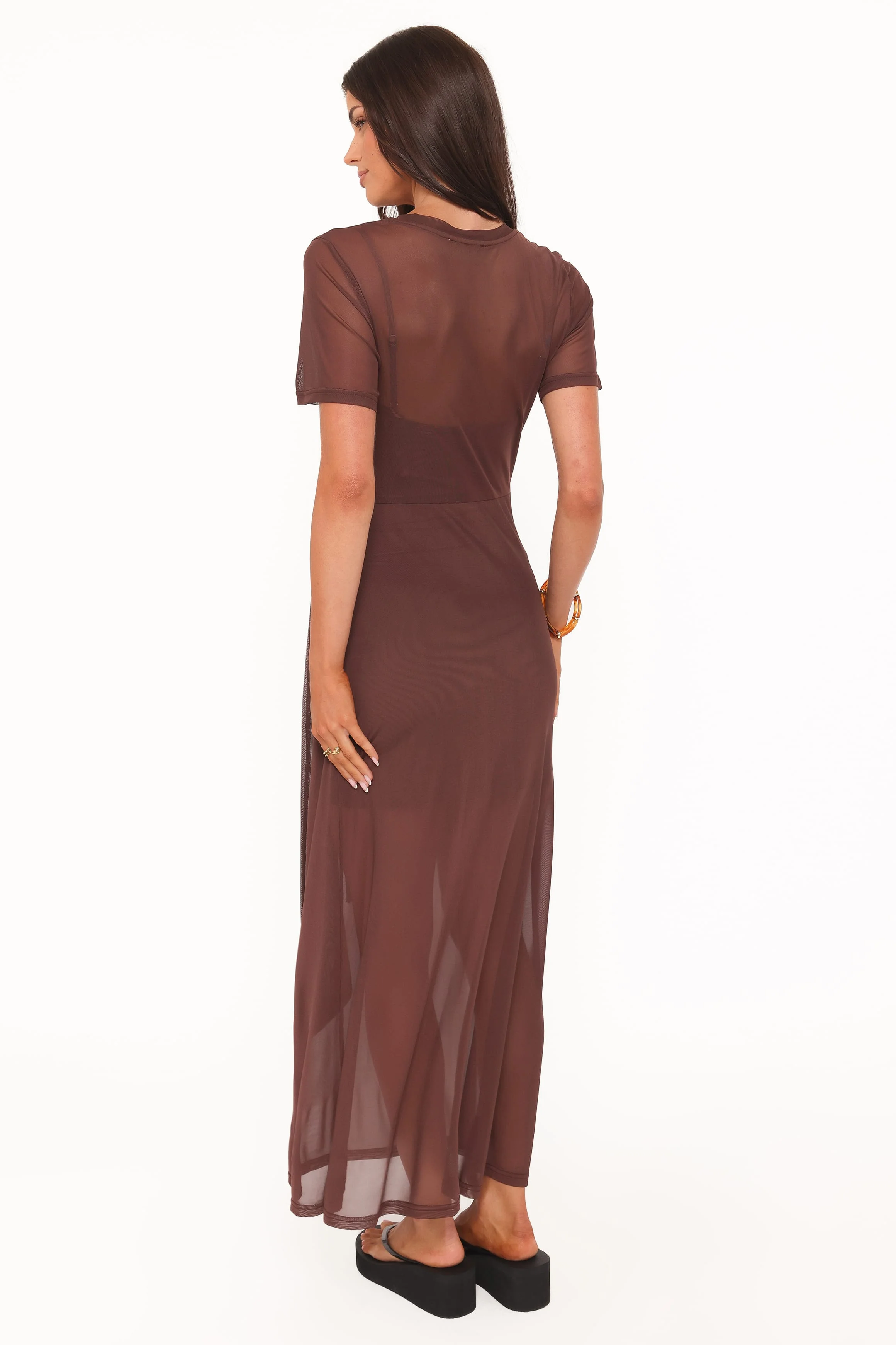 Marcello Maxi Dress - Dark Brown - Image 5