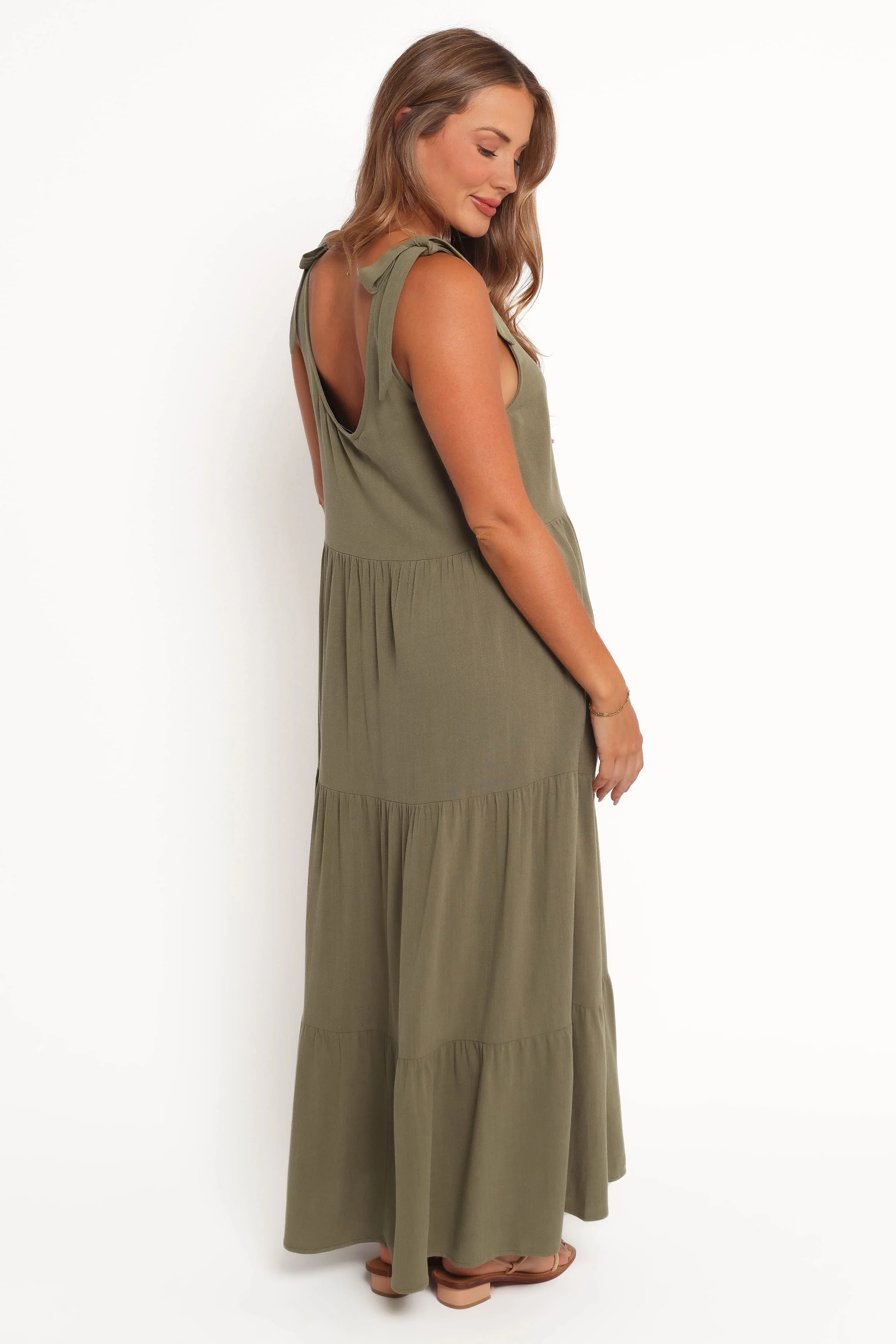 Marcy Midi Dress - Olive - Image 4