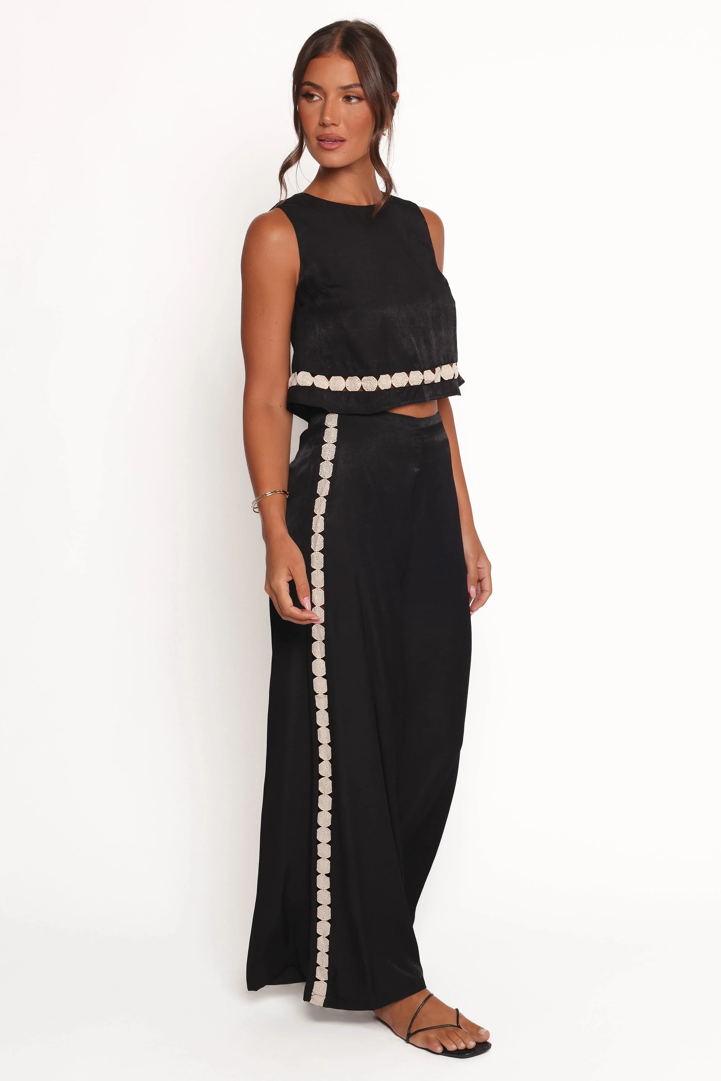 Margarete Pant Set - Black Cream - Image 4
