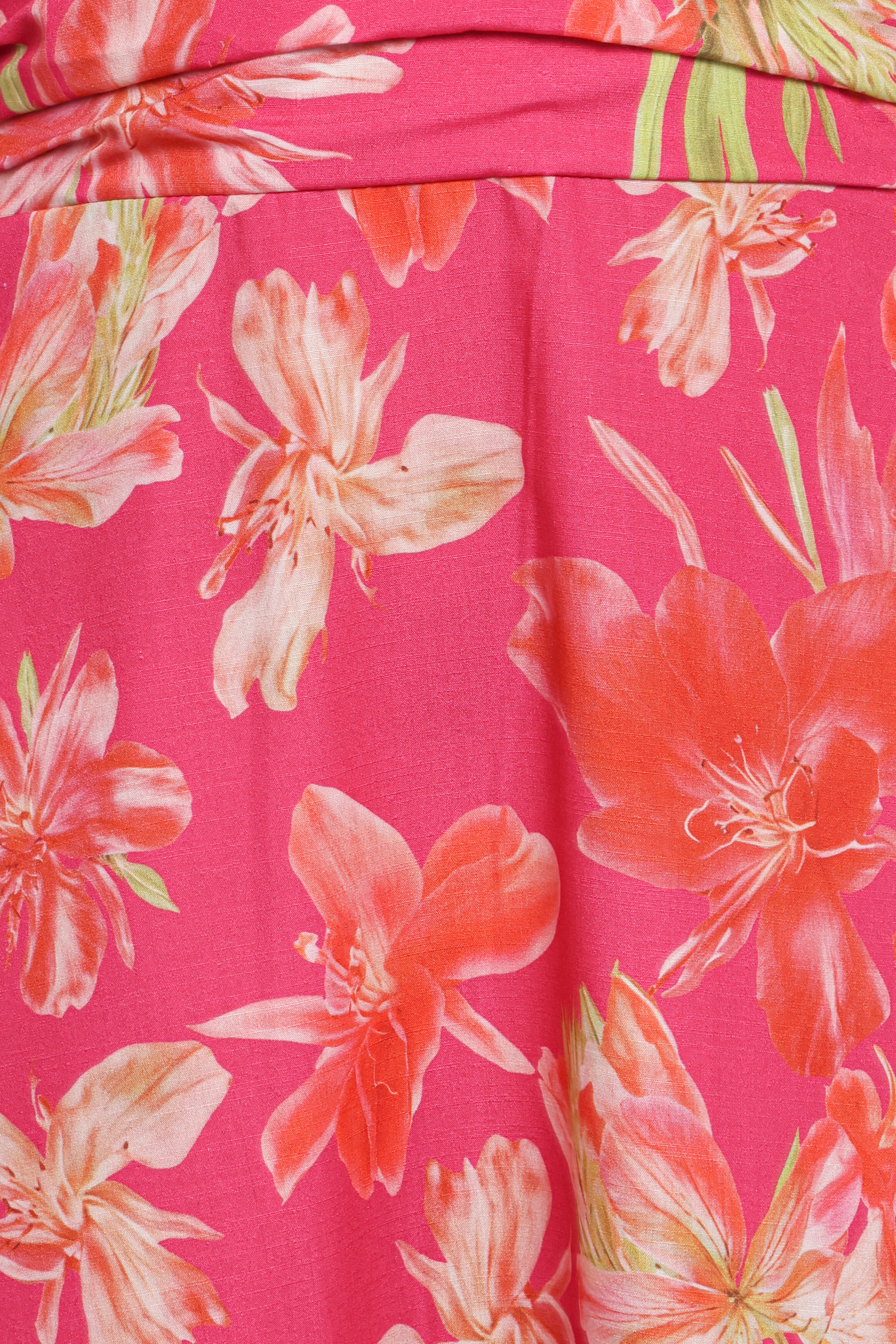 Marie Halterneck Maxi Dress - Pink Floral - Image 6
