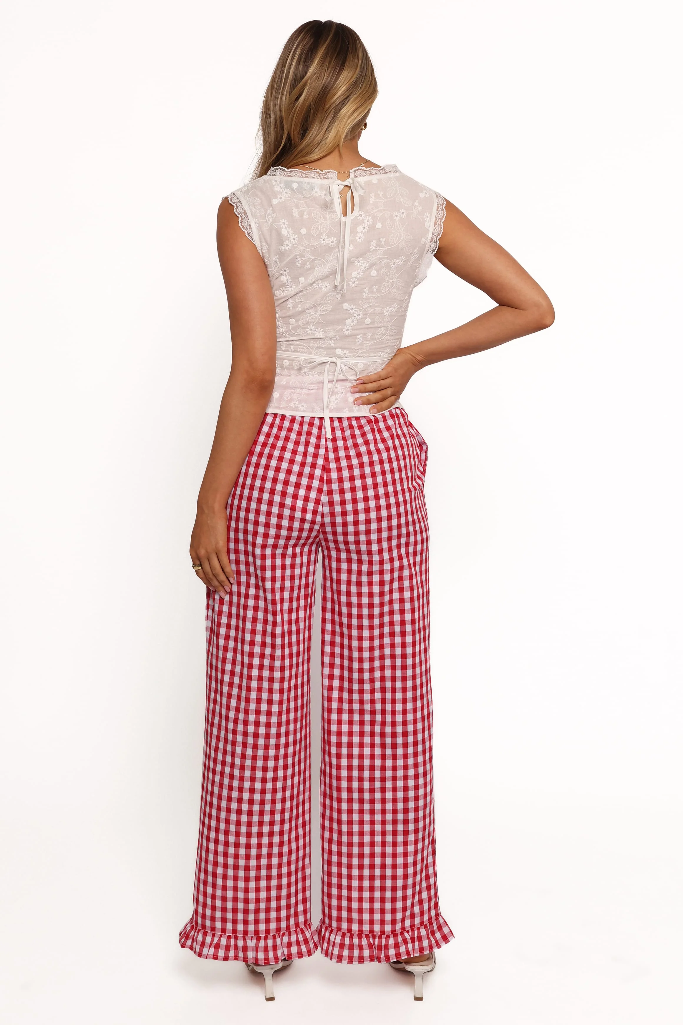 Marina Pant - Red Gingham - Image 5